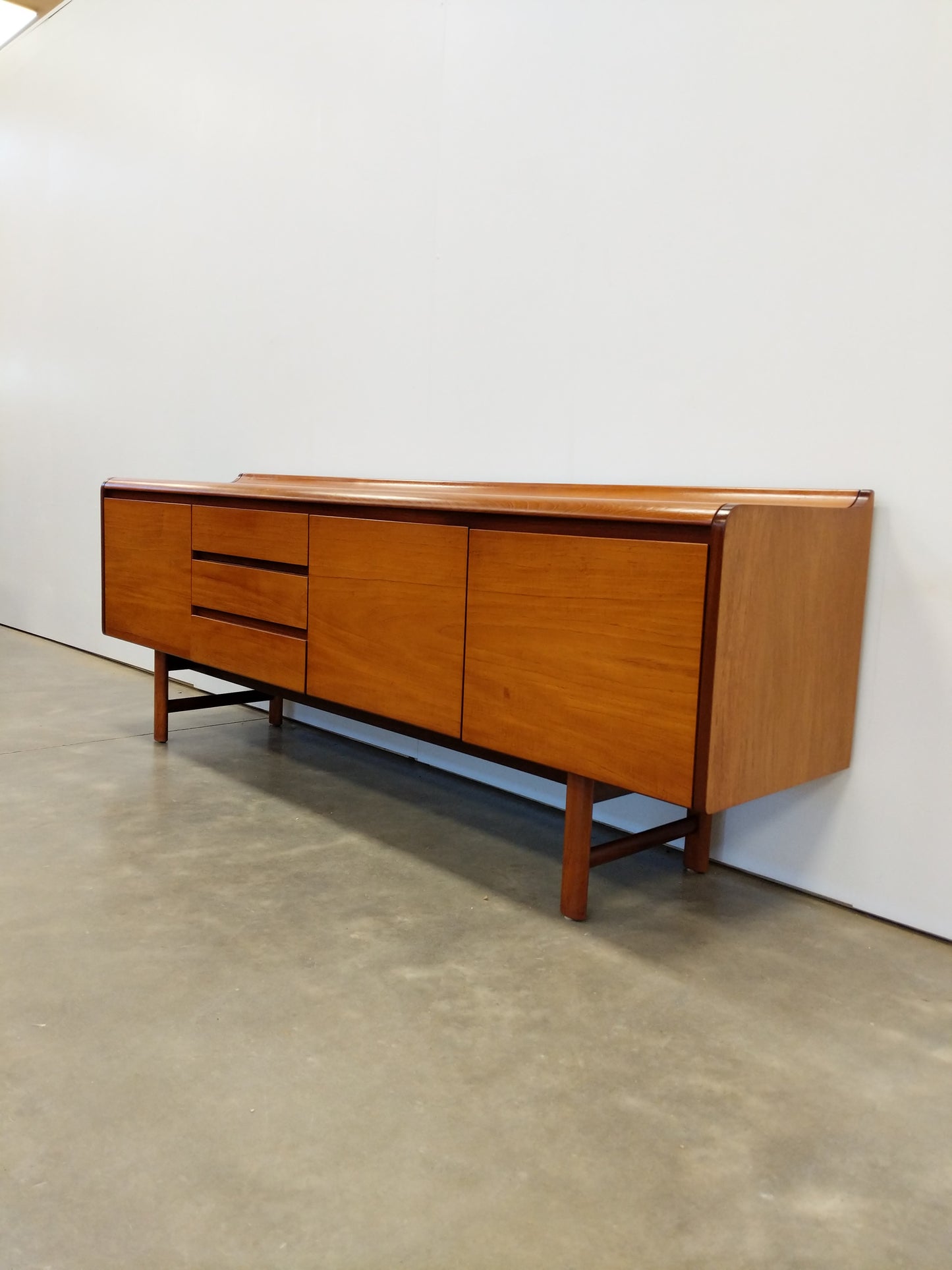 Vintage Mid Century Modern Teak Credenza by White and Newton