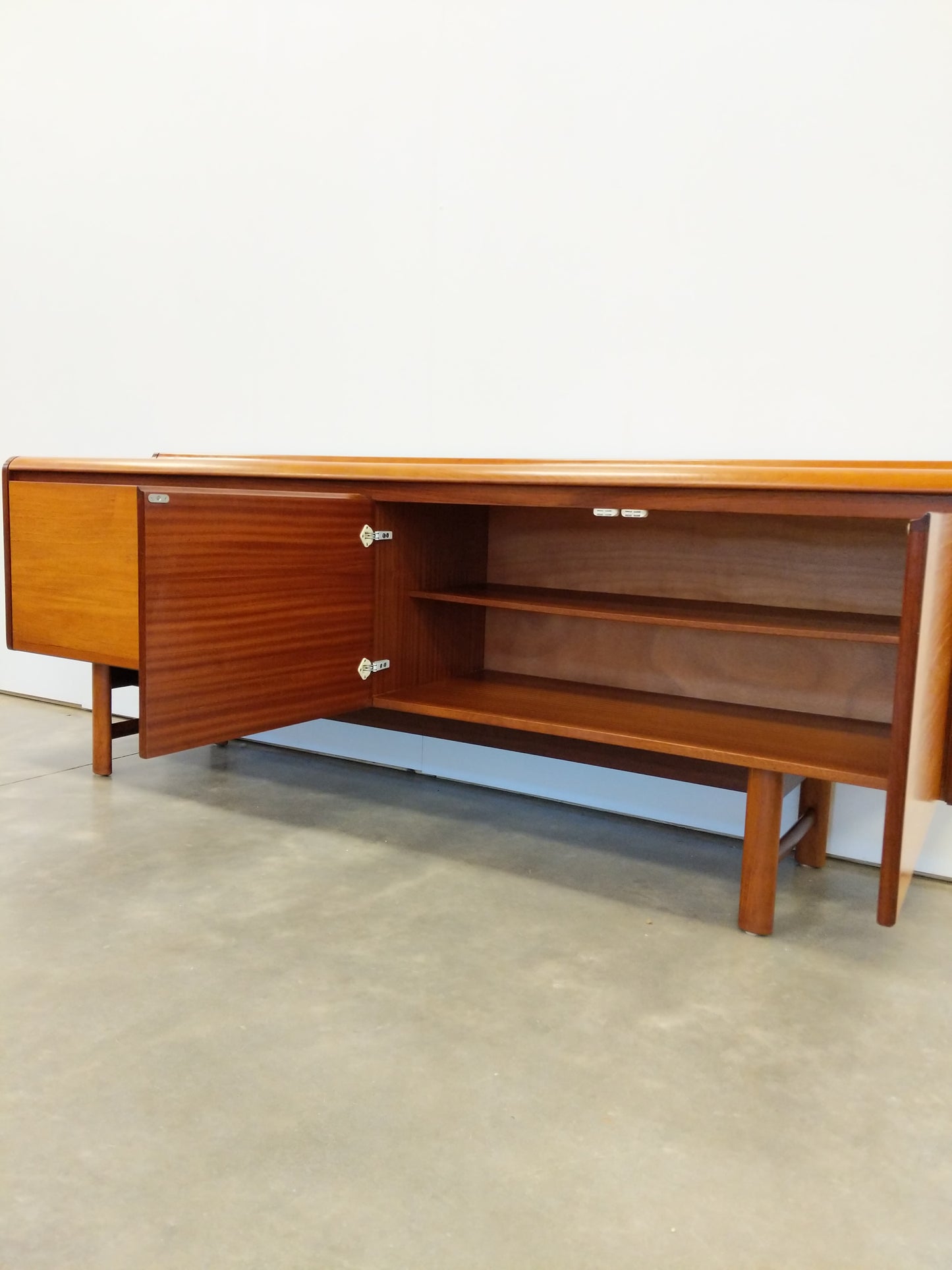 Vintage Mid Century Modern Teak Credenza by White and Newton