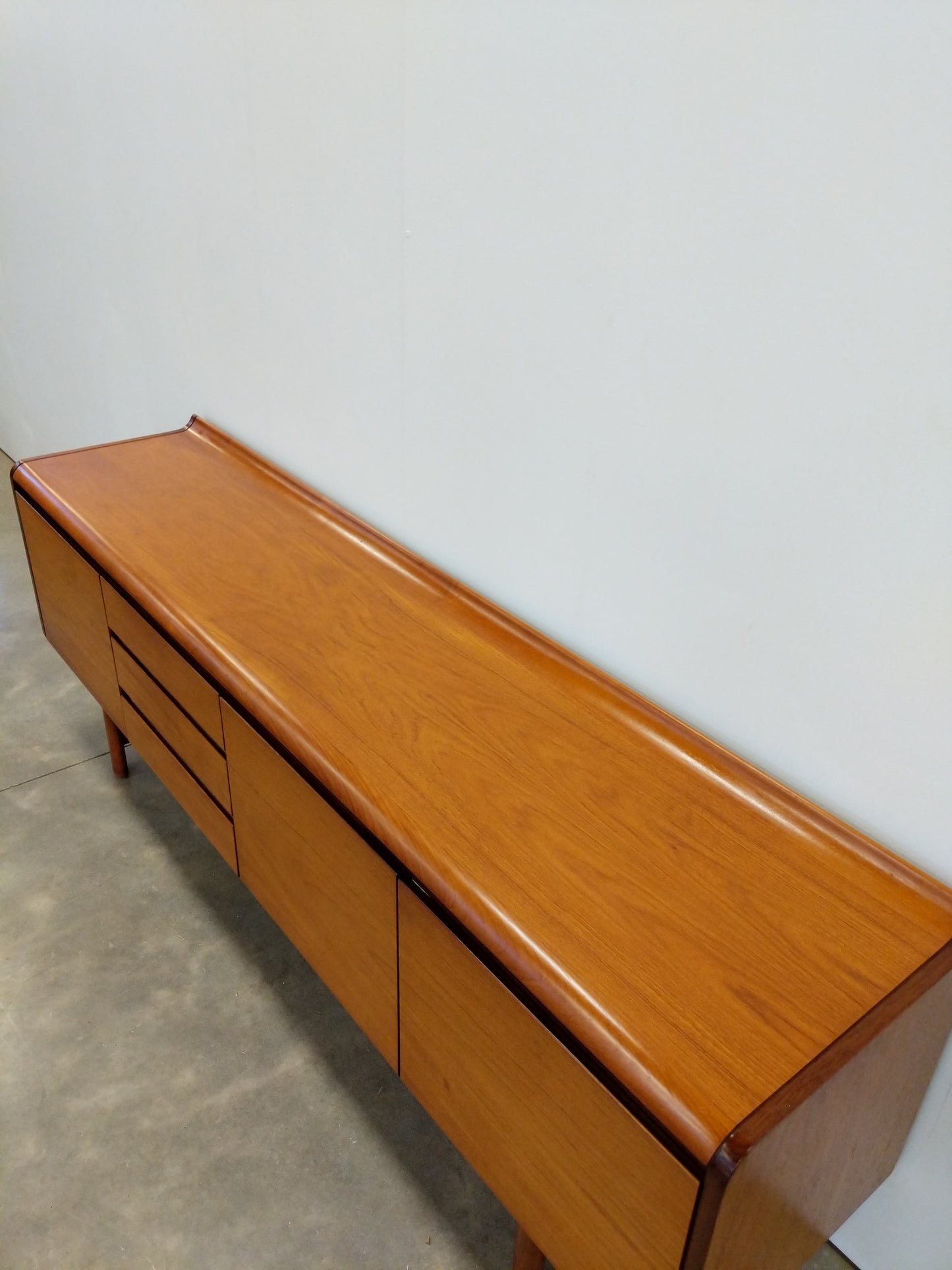 Vintage Mid Century Modern Teak Credenza by White and Newton