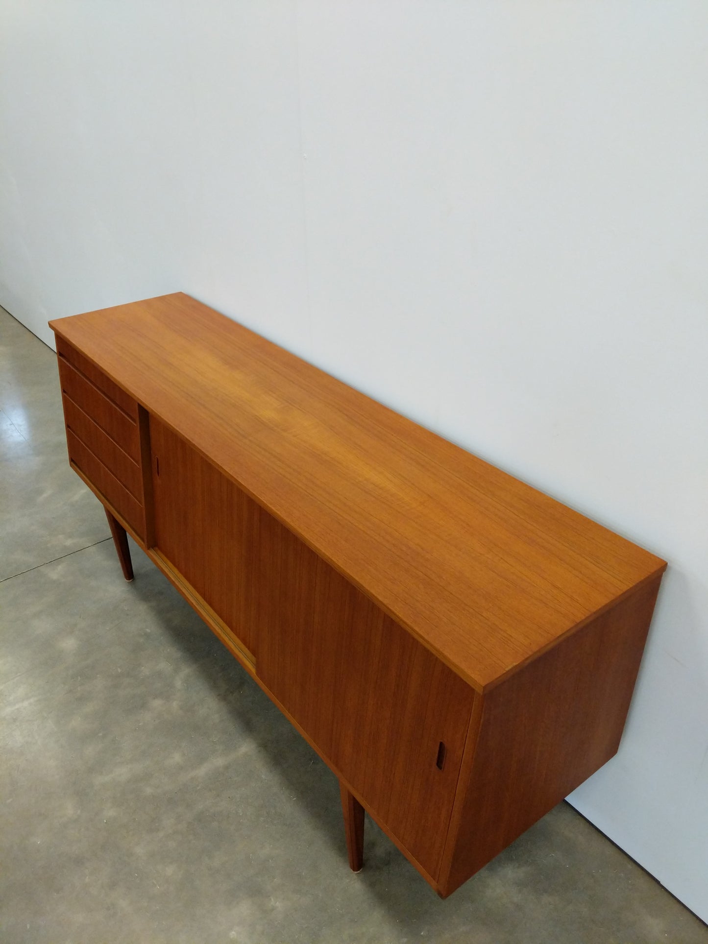 Vintage Mid Century Modern Teak Credenza