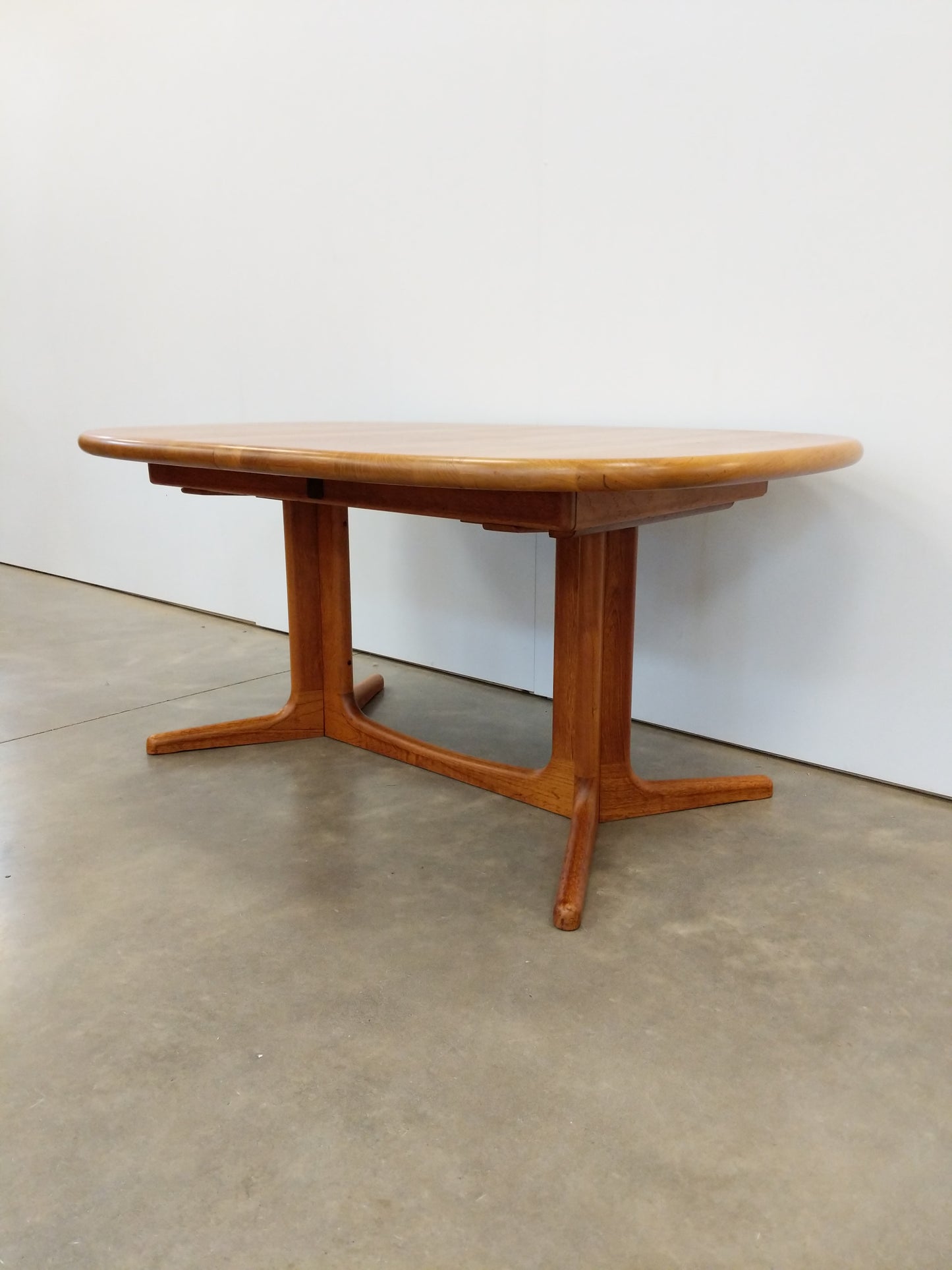 Vintage Danish Modern Teak Extendable Dining Table