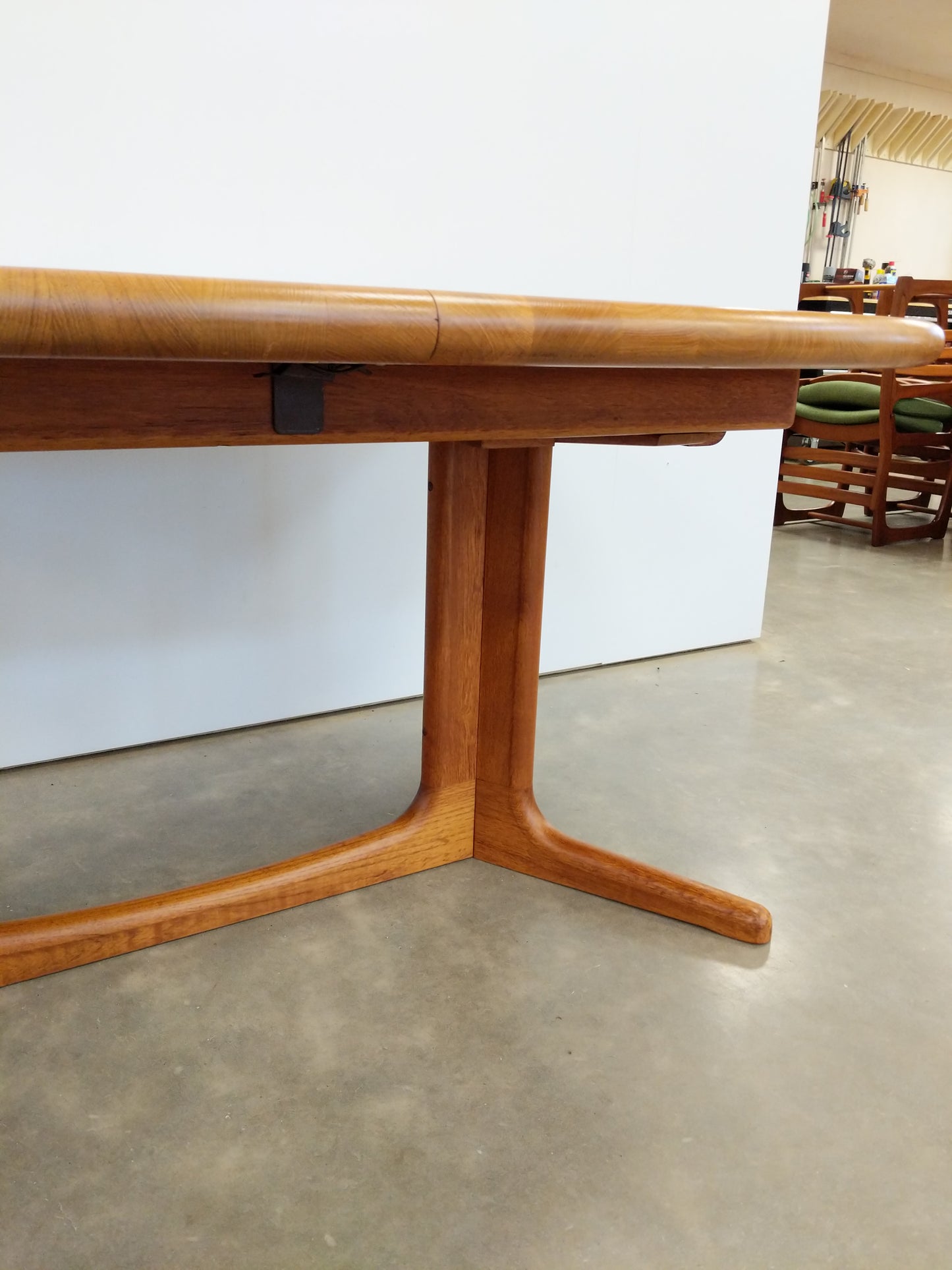 Vintage Danish Modern Teak Extendable Dining Table