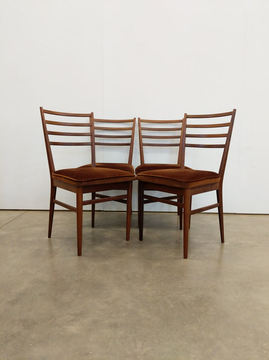 Set of 4 Vintage Mid Century Modern Dining Chairs by Meredew