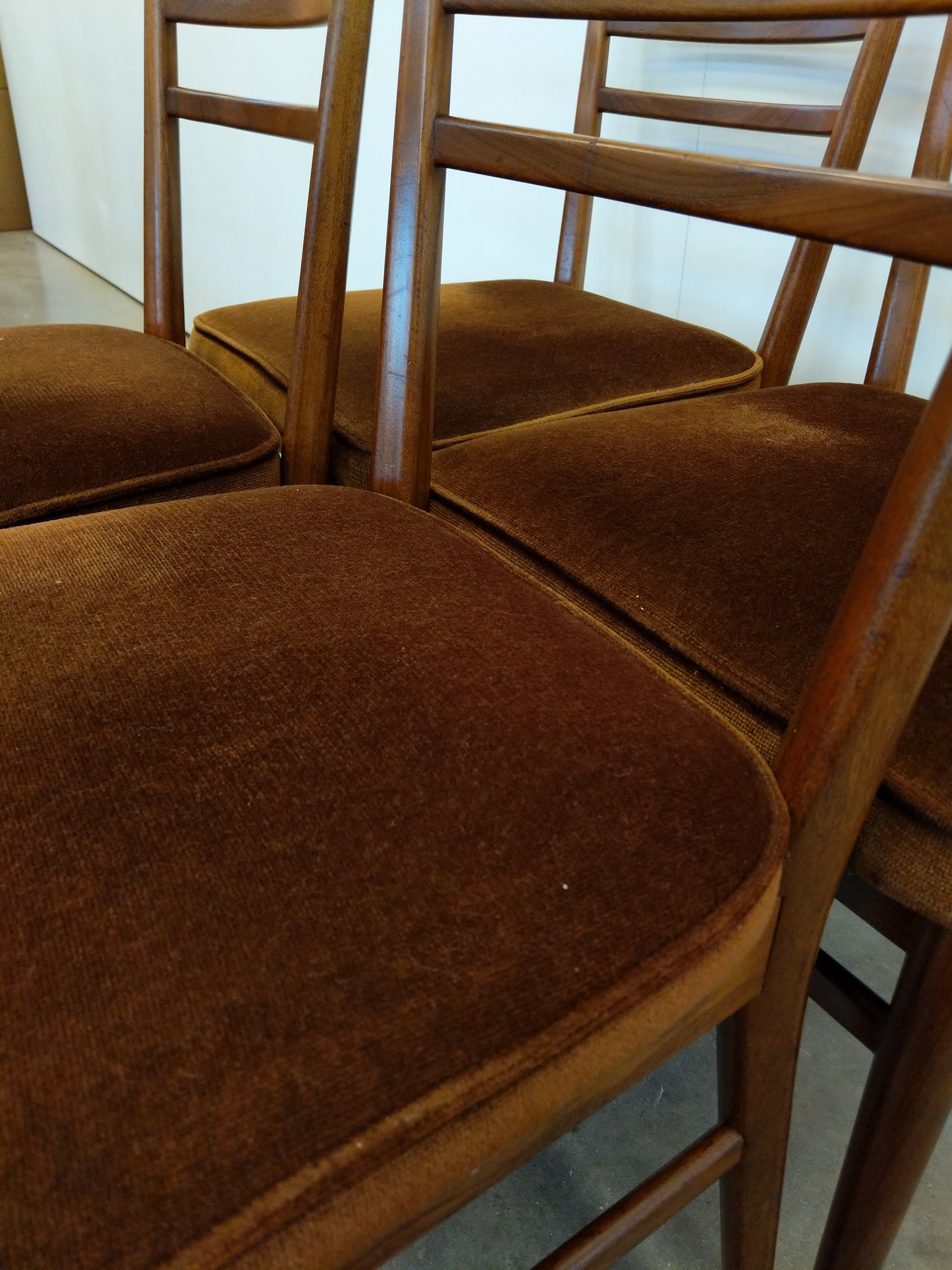 Set of 4 Vintage Mid Century Modern Dining Chairs by Meredew