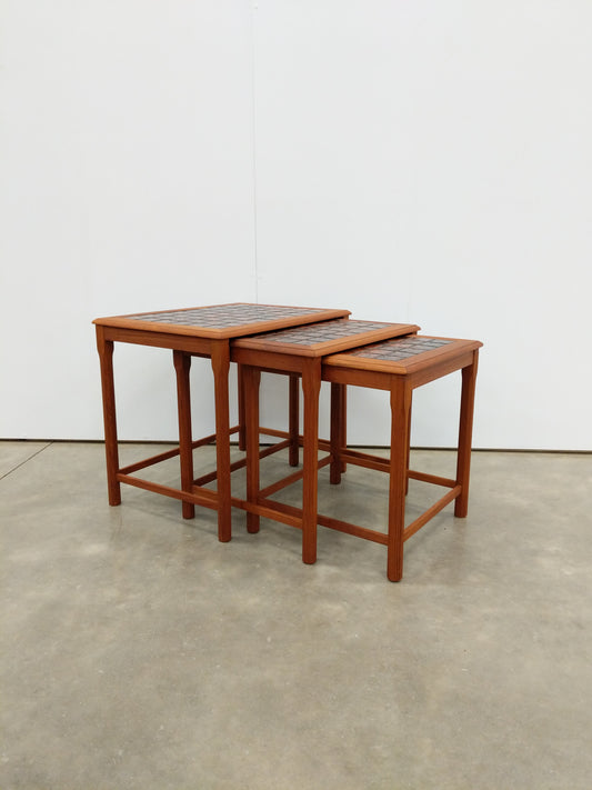 Set of Vintage Danish Modern Teak Nesting Tables