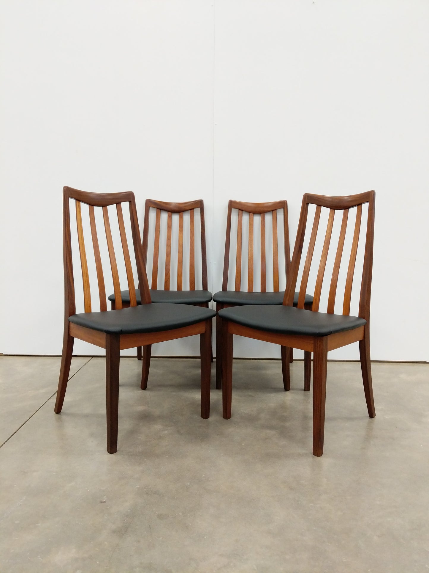 Set of 4 Vintage Mid Century Modern Dining Chairs by G Plan