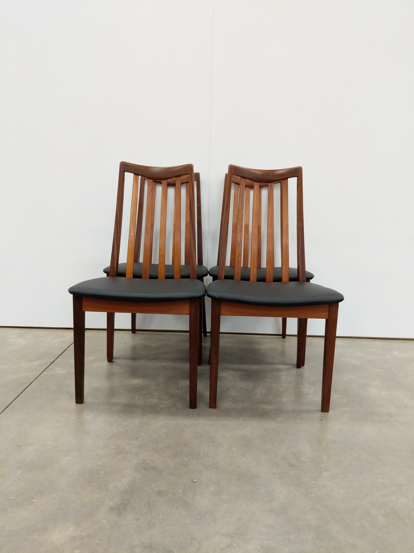 Set of 4 Vintage Mid Century Modern Dining Chairs by G Plan