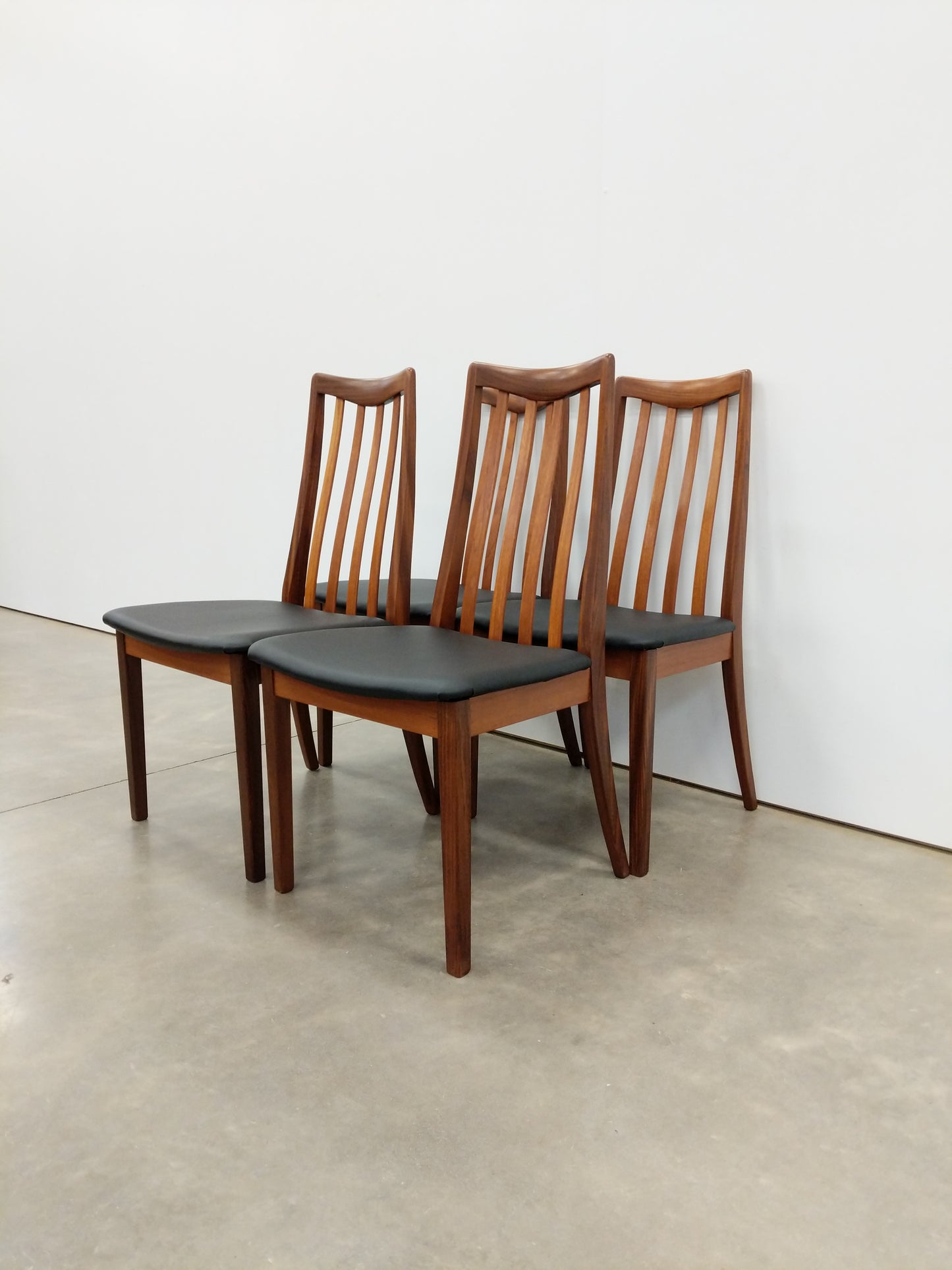 Set of 4 Vintage Mid Century Modern Dining Chairs by G Plan