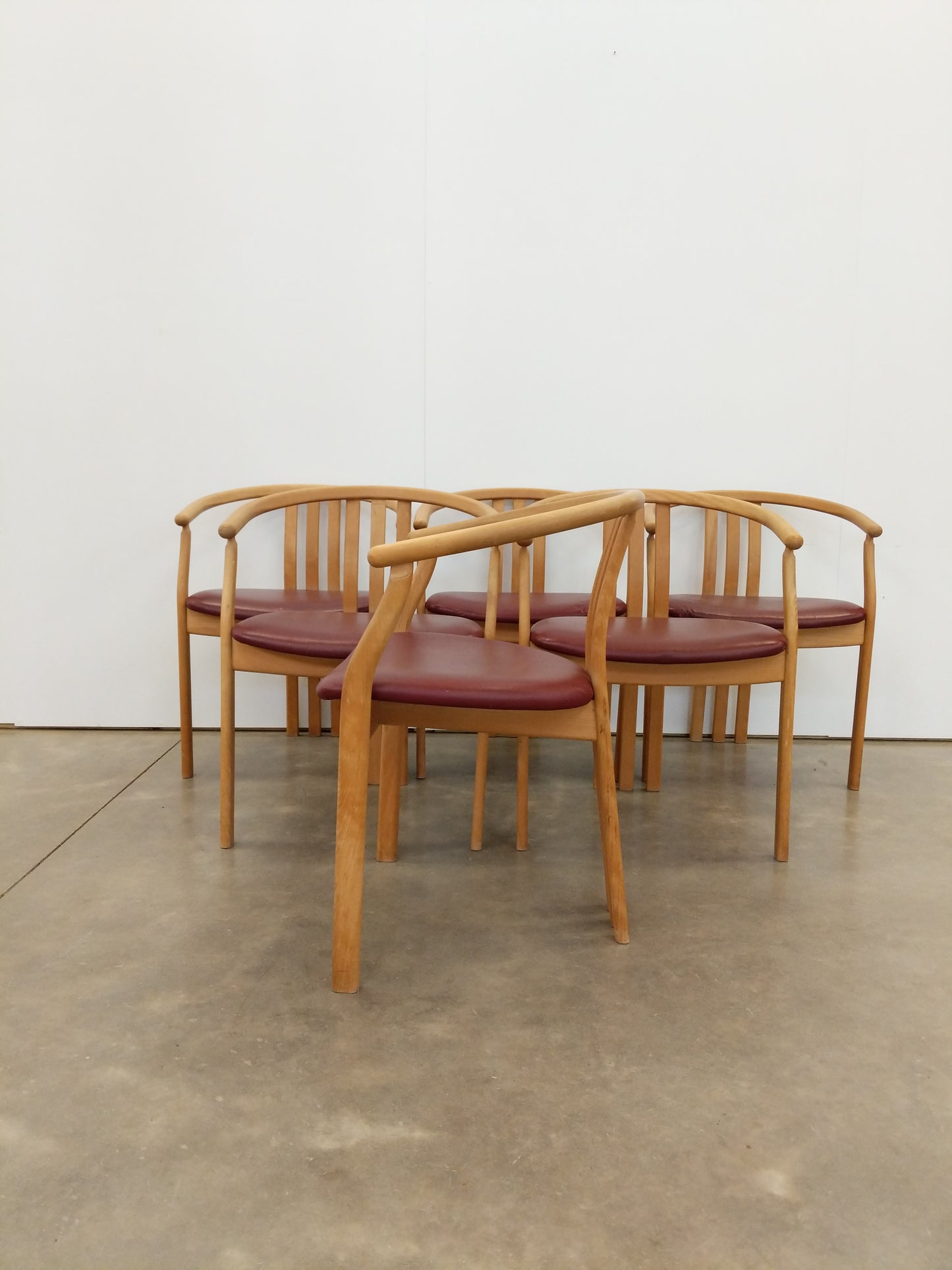 Set of 6 Vintage Danish Modern Dining Chairs by Thorsø