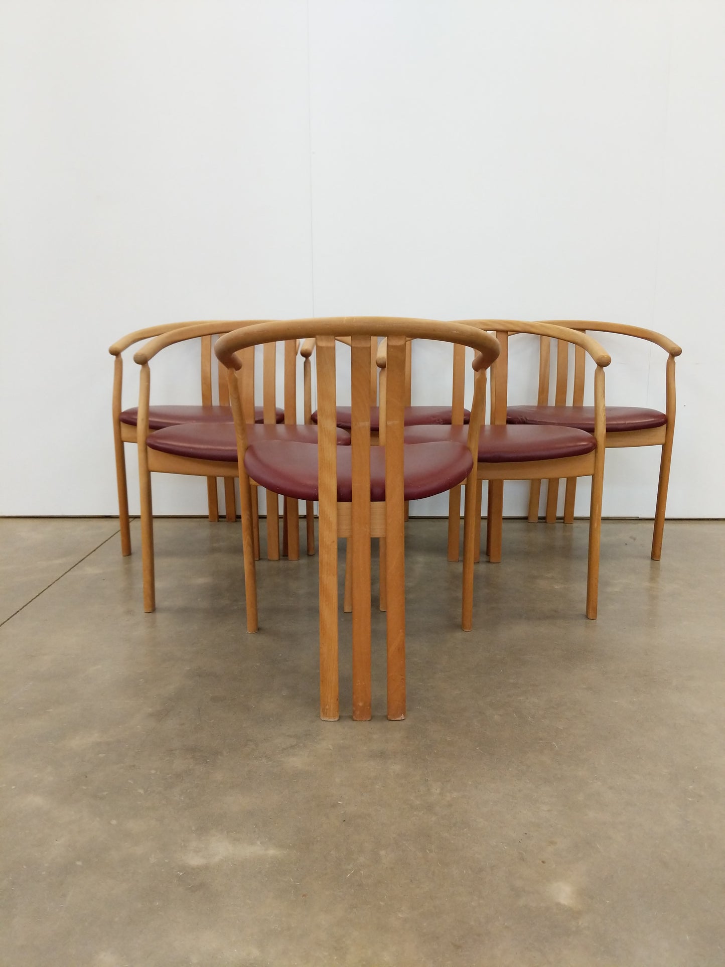 Set of 6 Vintage Danish Modern Dining Chairs by Thorsø