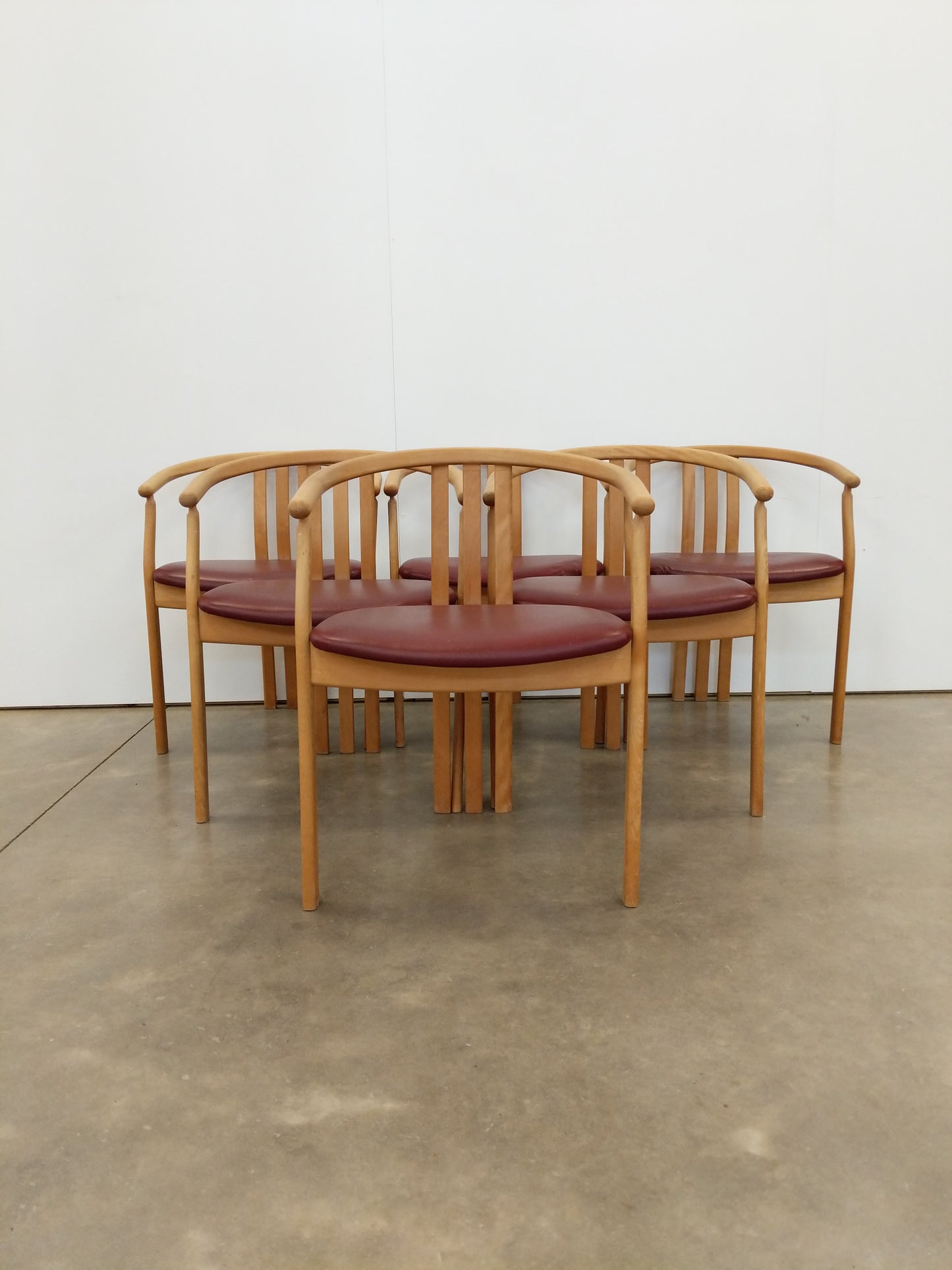 Set of 6 Vintage Danish Modern Dining Chairs by Thorsø