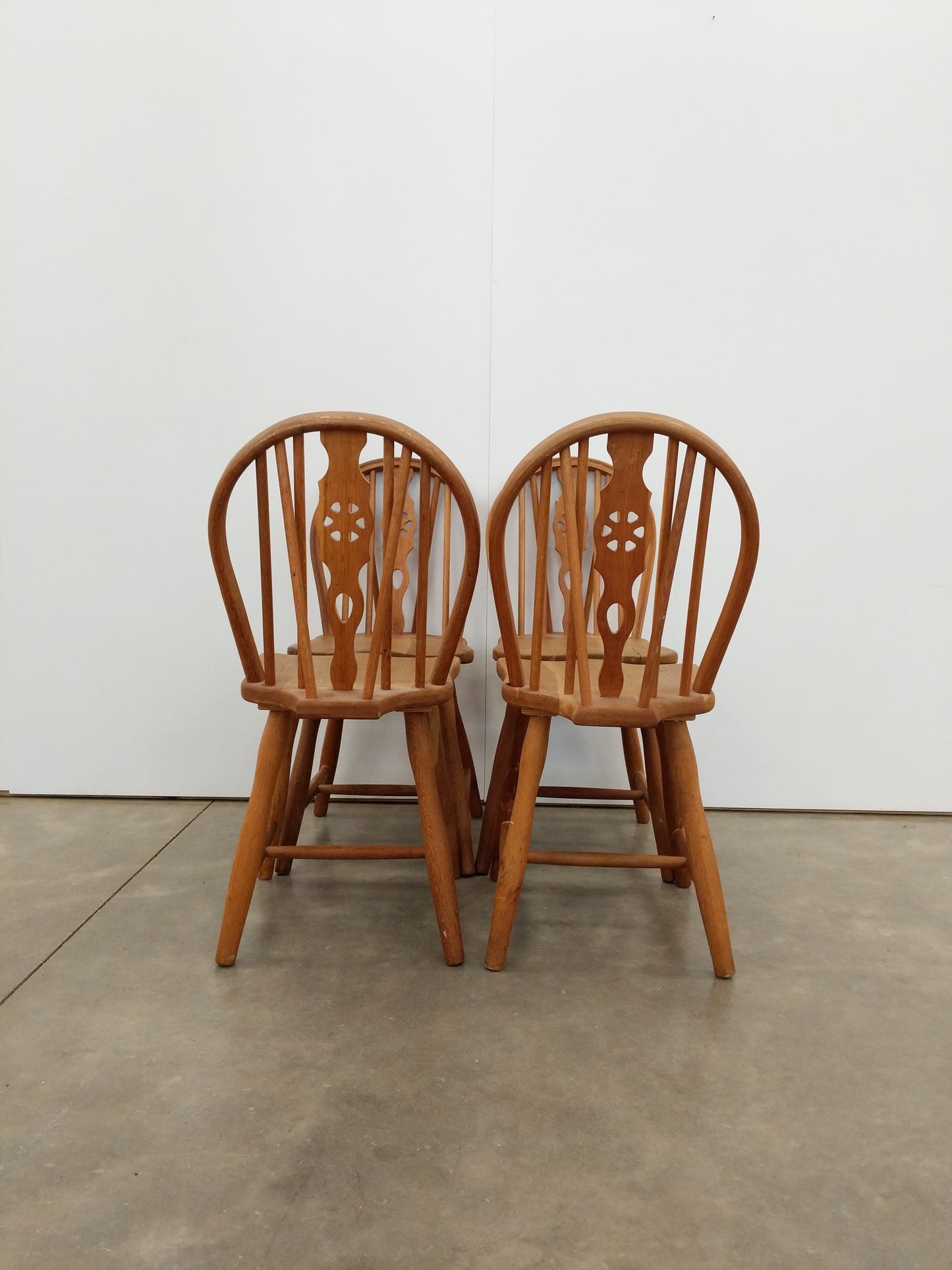 Set of 4 Vintage Danish Oak Dining Chairs