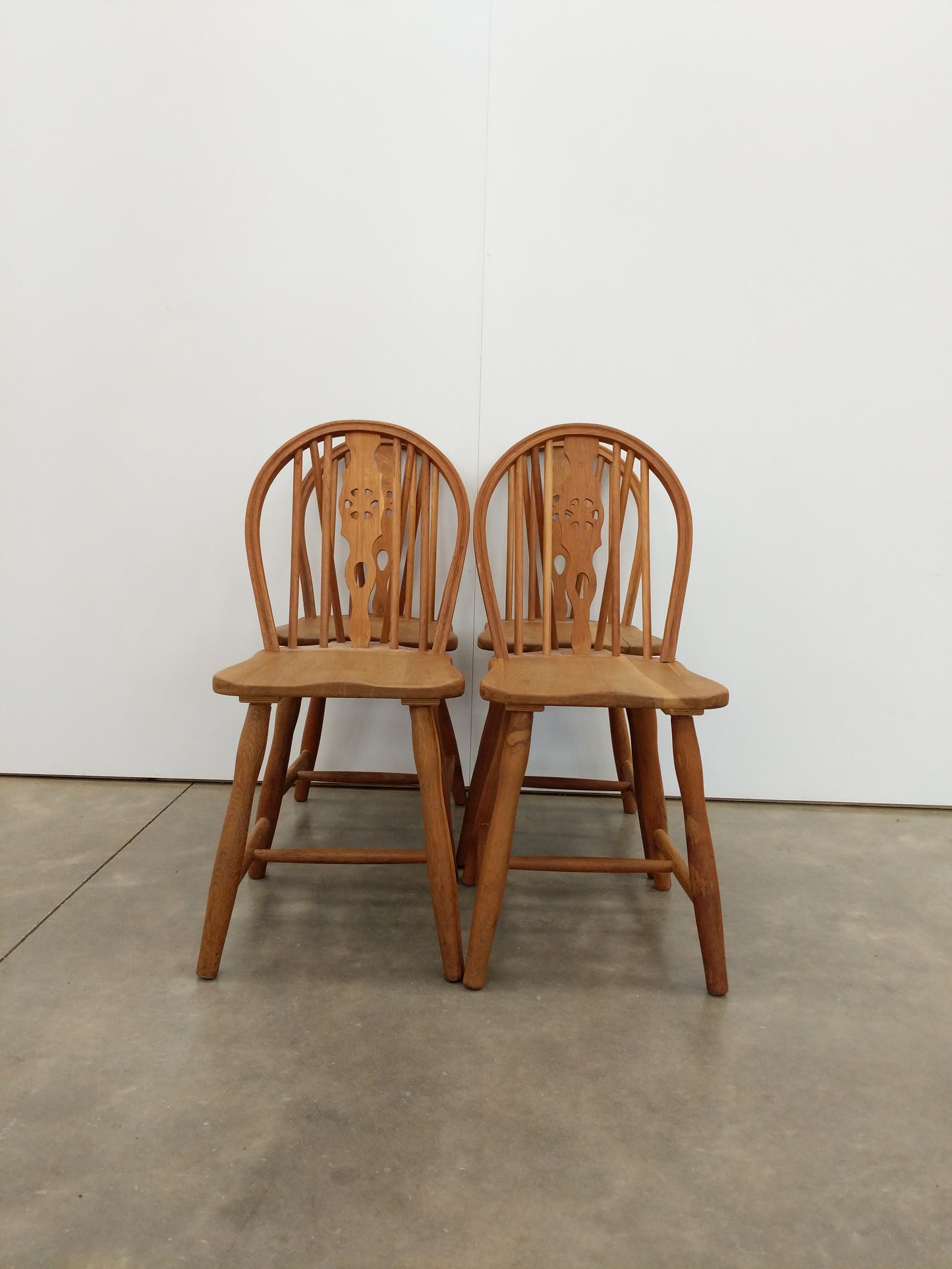 Set of 4 Vintage Danish Oak Dining Chairs