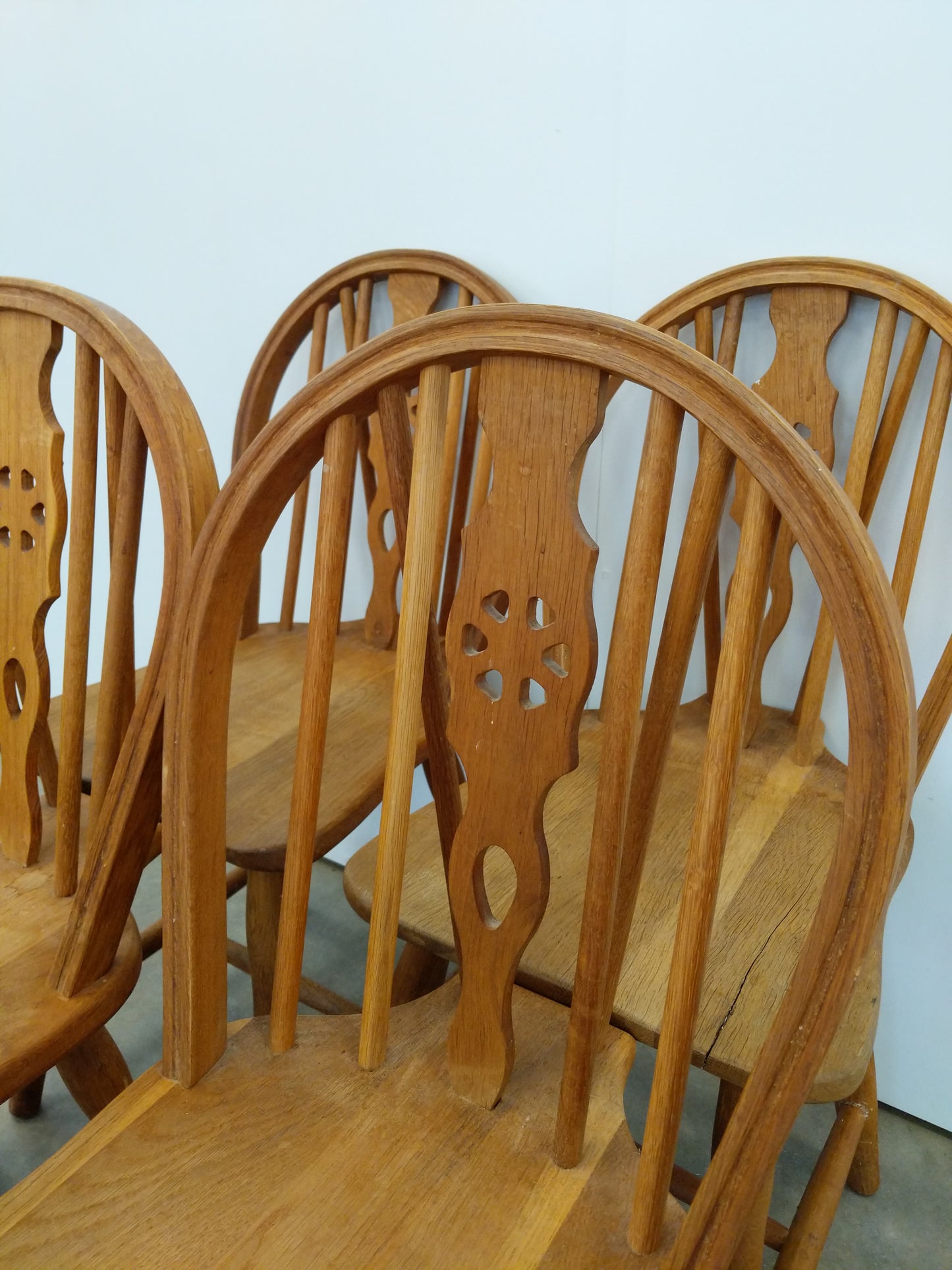 Set of 4 Vintage Danish Oak Dining Chairs
