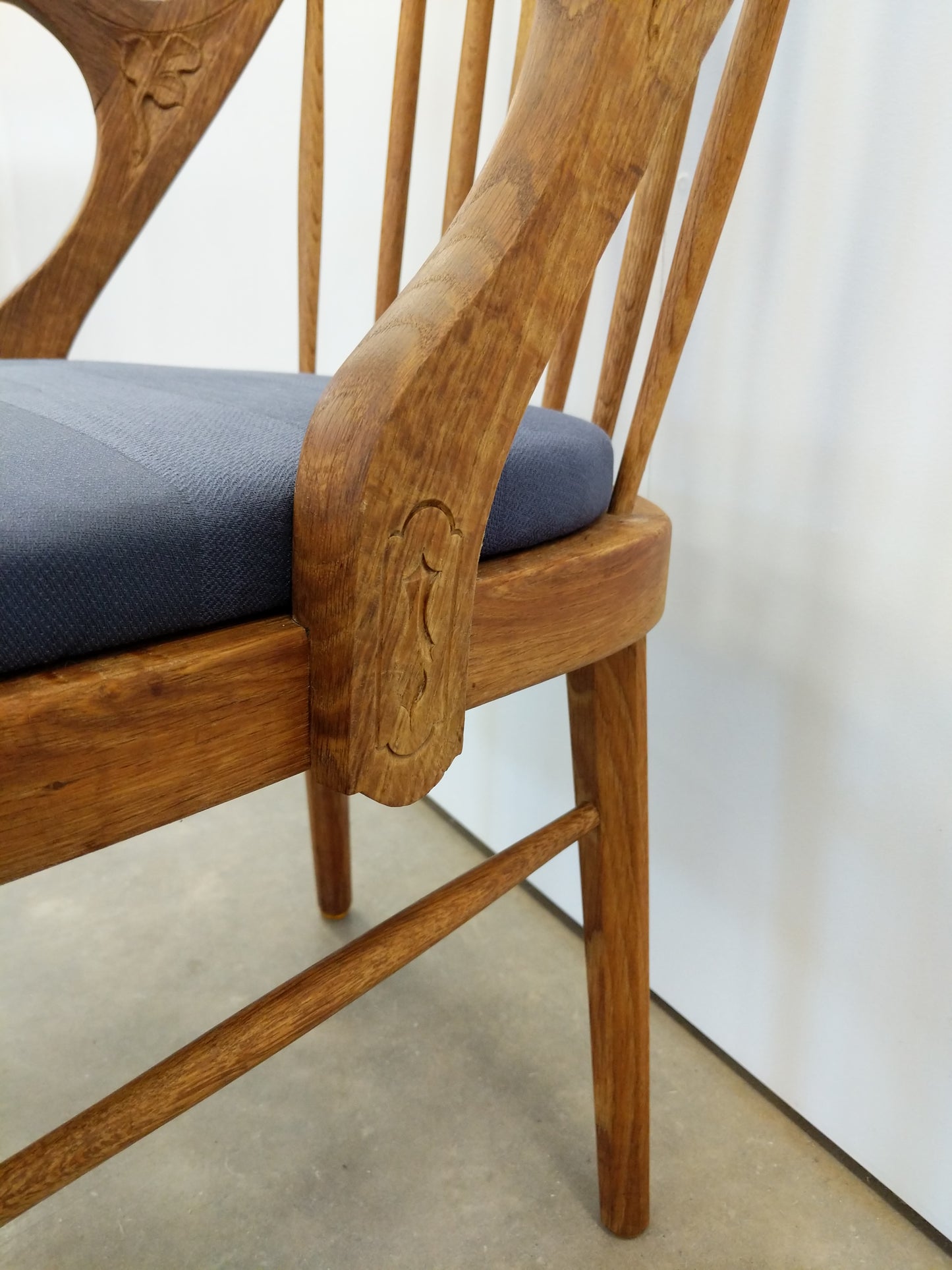 Antique Danish Oak Armchair