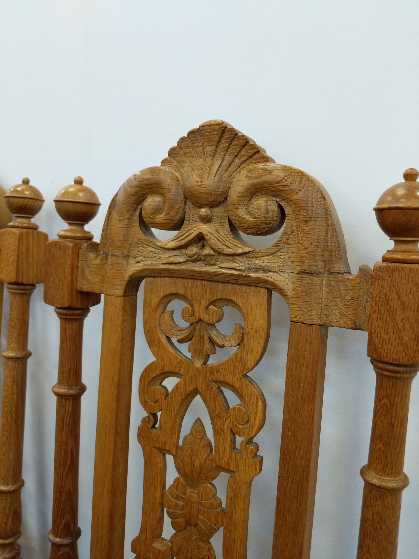 Set of 3 Antique Danish Oak Dining Chairs