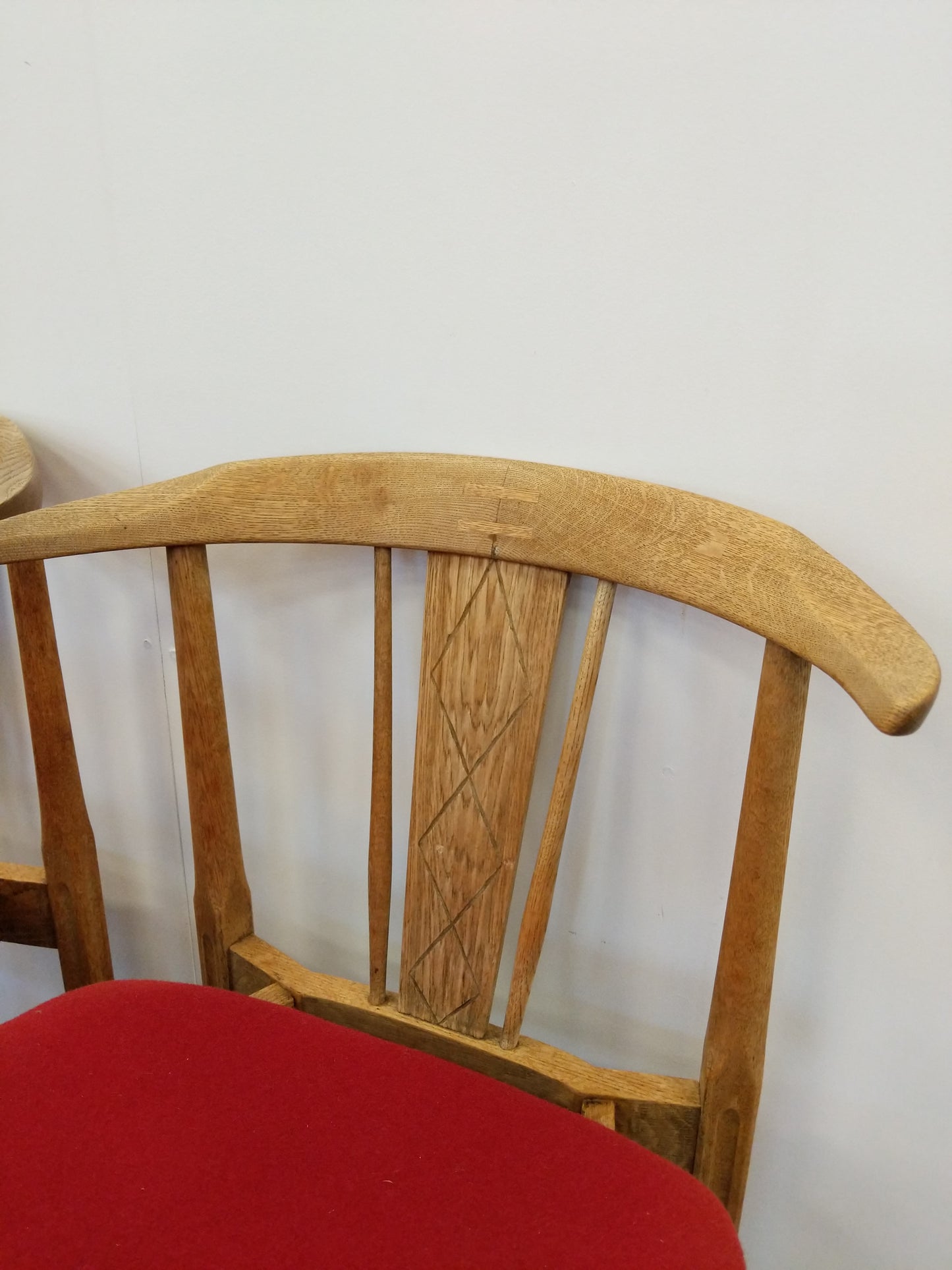 Set of 3 Vintage Danish Modern Oak Dining Chairs