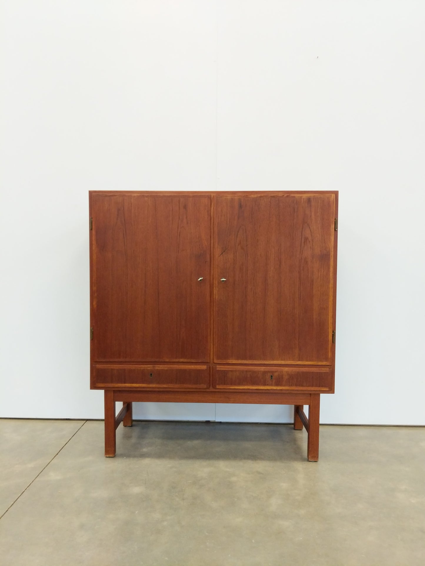 Vintage Danish Modern Teak Wardrobe / Cabinet