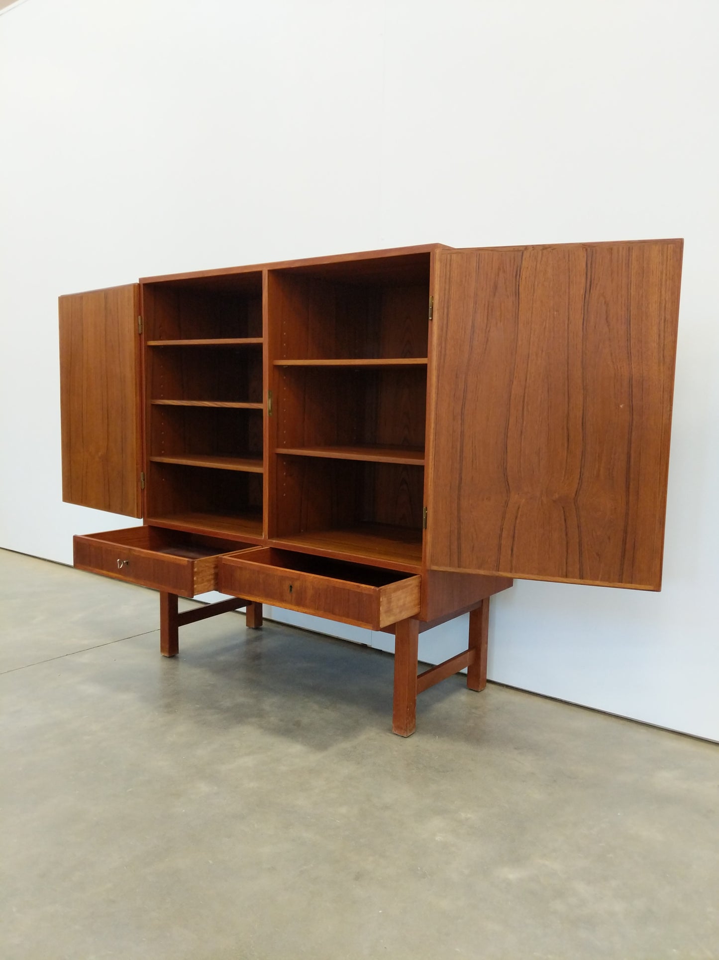 Vintage Danish Modern Teak Wardrobe / Cabinet