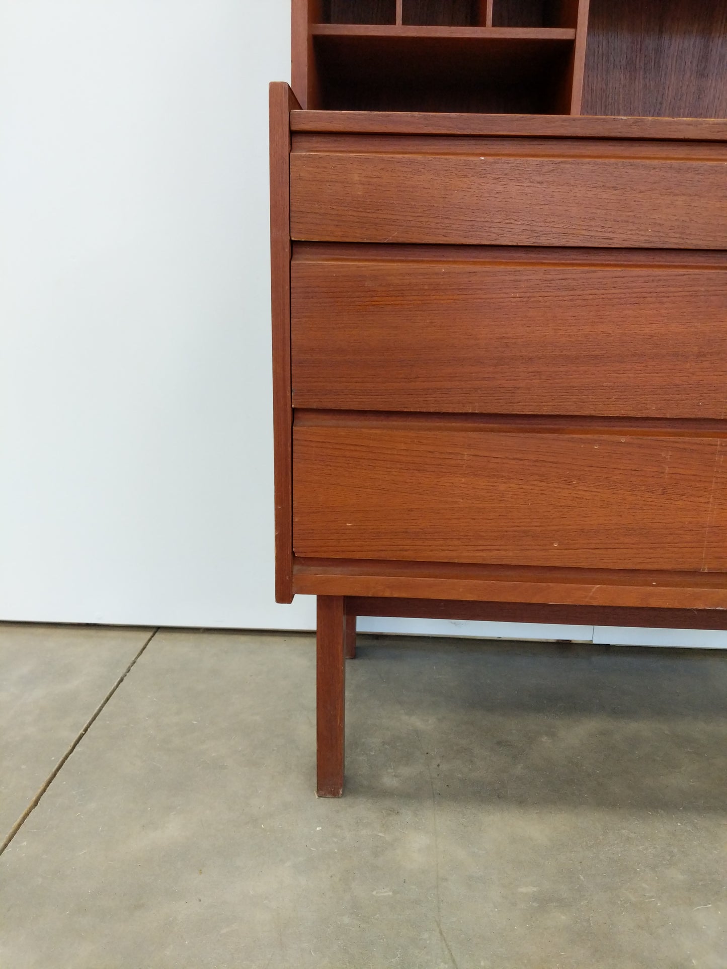 Vintage Danish Modern Teak Secretary Desk