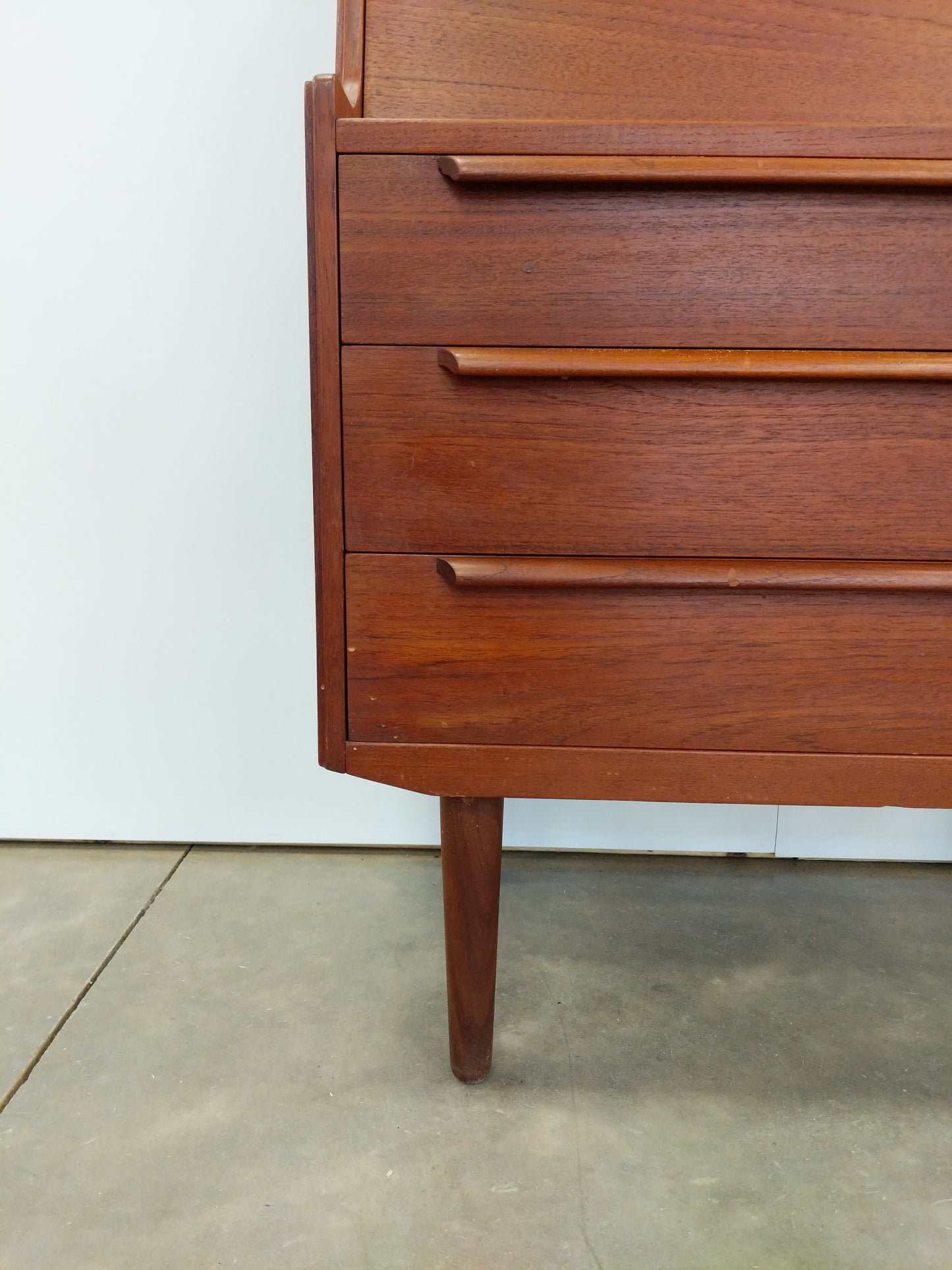 Vintage Danish Modern Teak Secretary Desk