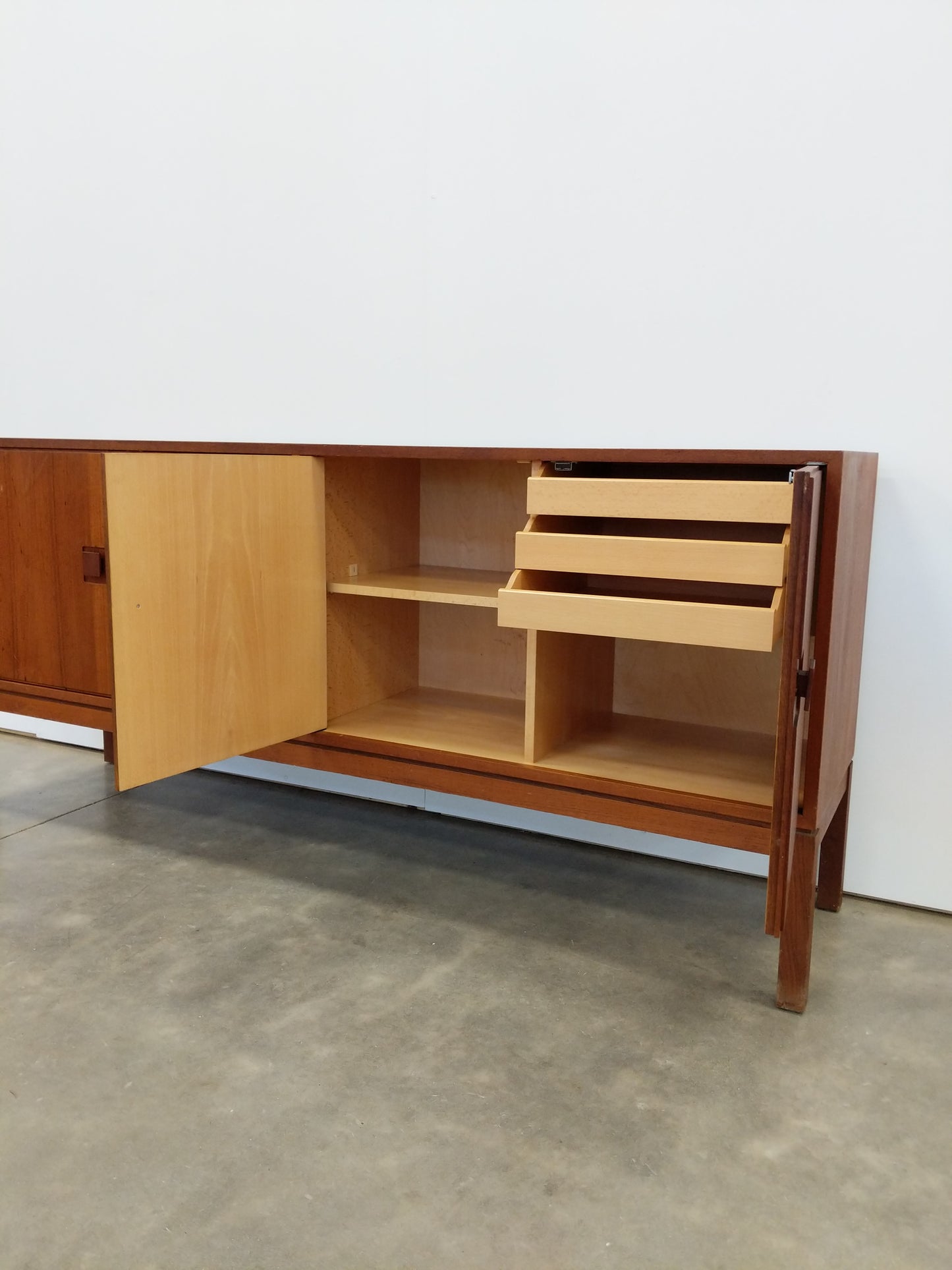Vintage Danish Modern Teak Credenza