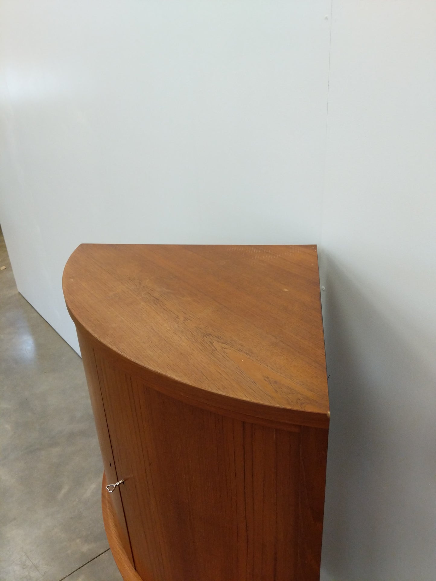 Vintage Danish Modern Teak Corner Cabinet by Midtjydsk