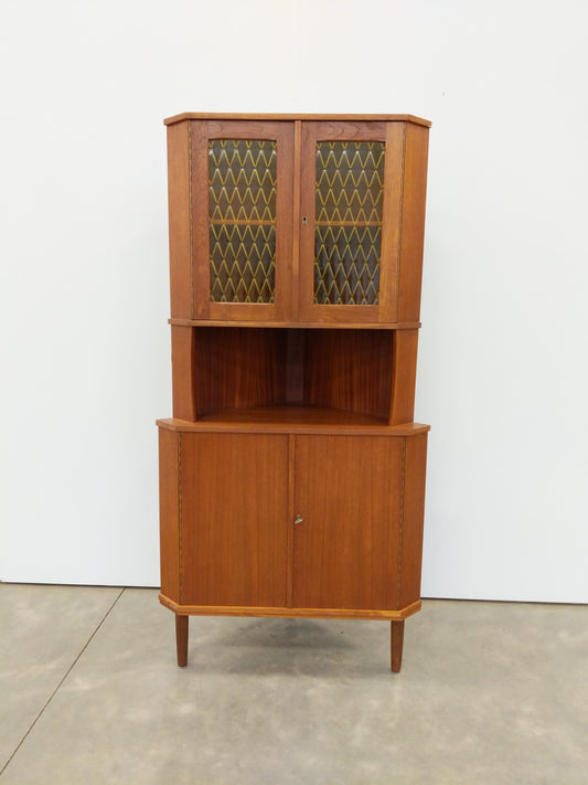 Vintage Danish Modern Teak Corner Cabinet
