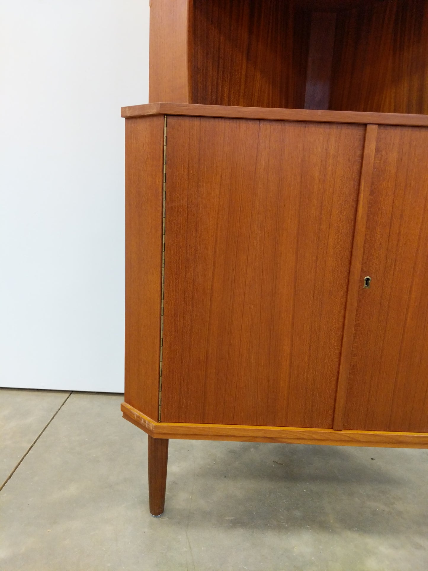 Vintage Danish Modern Teak Corner Cabinet