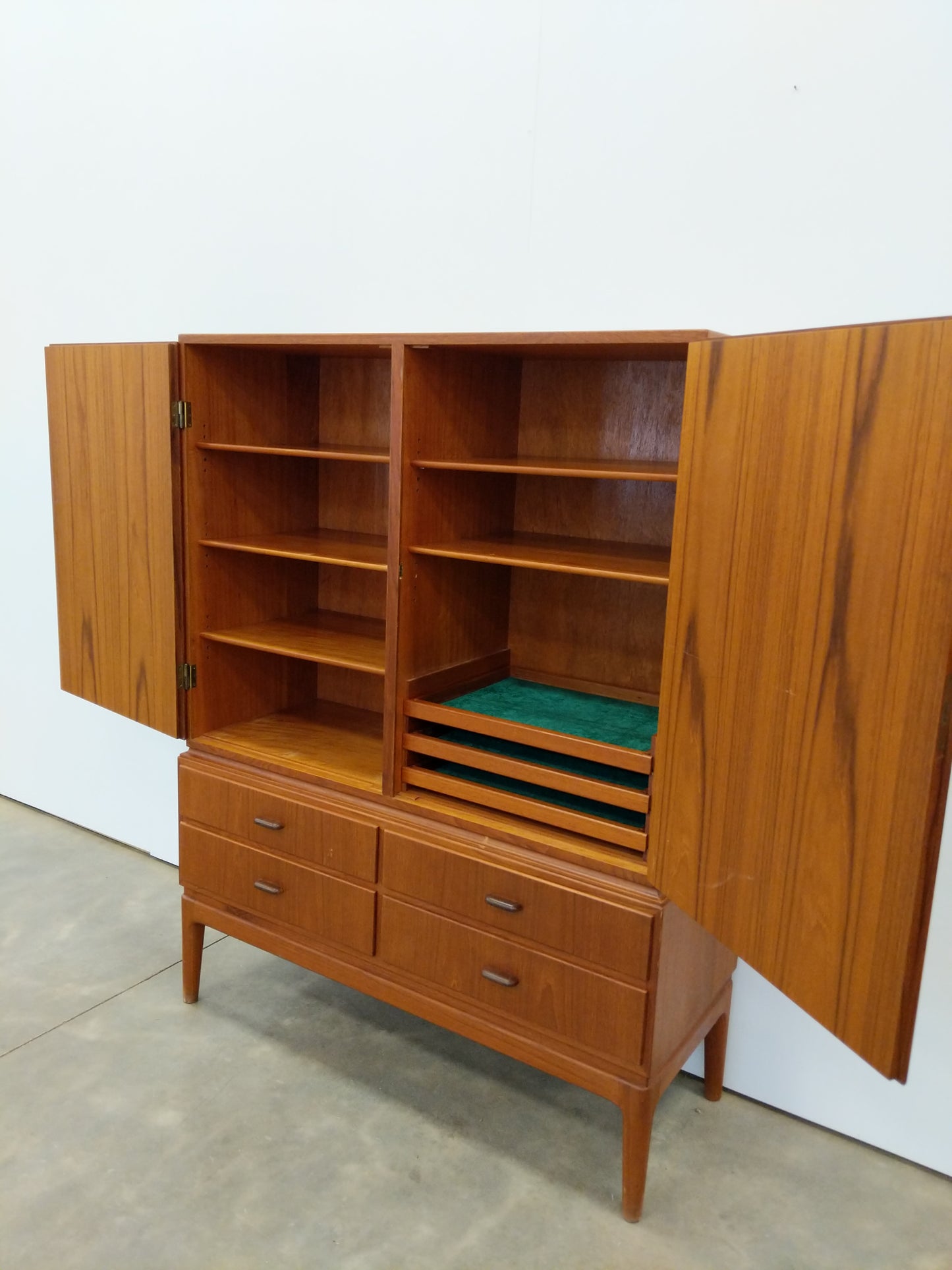 Vintage Danish Modern Teak Wardrobe / Cabinet