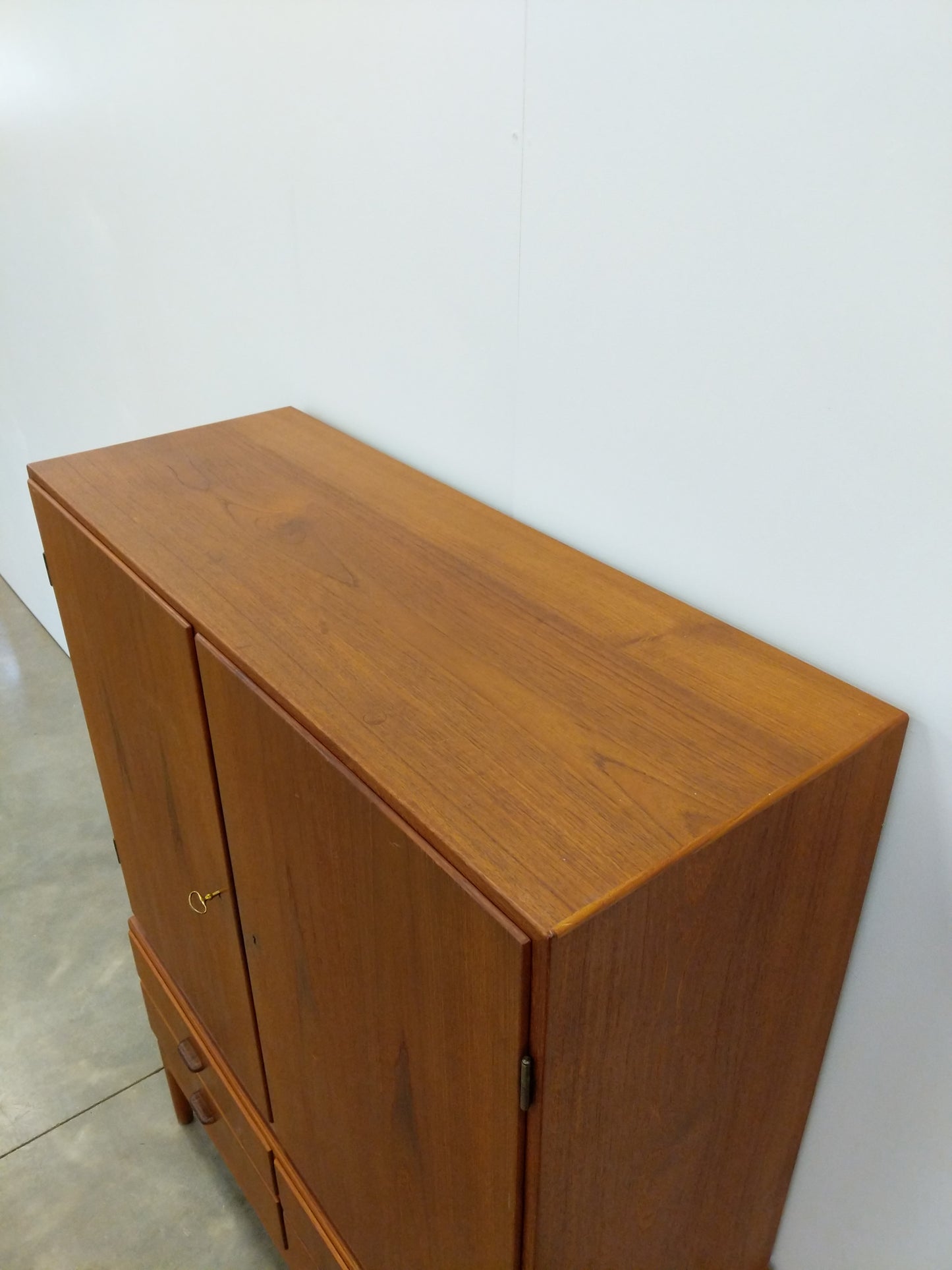 Vintage Danish Modern Teak Wardrobe / Cabinet