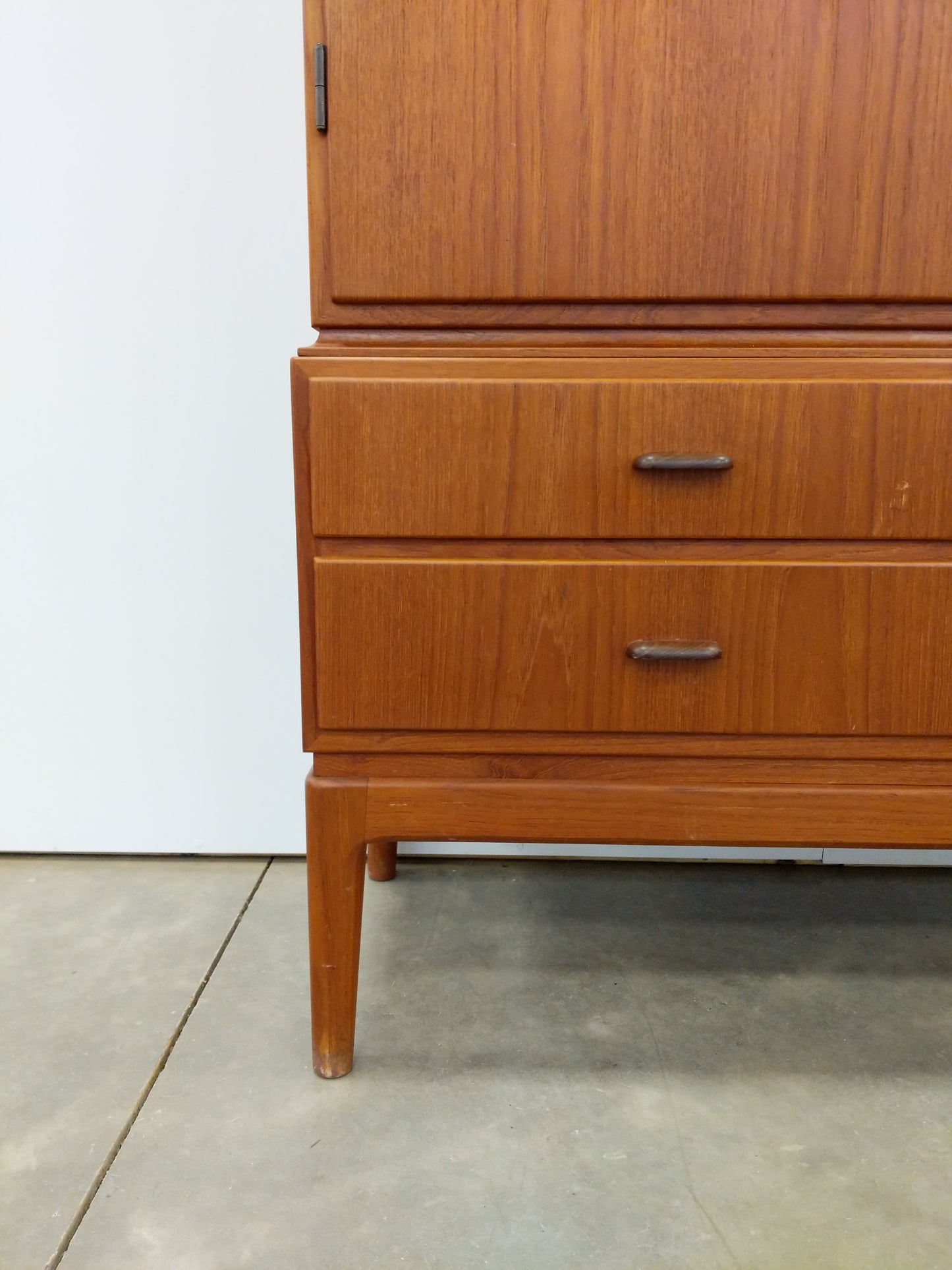 Vintage Danish Modern Teak Wardrobe / Cabinet
