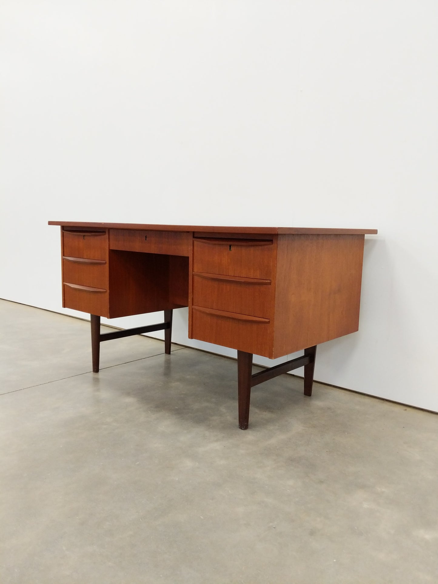 Vintage Danish Modern Teak Desk