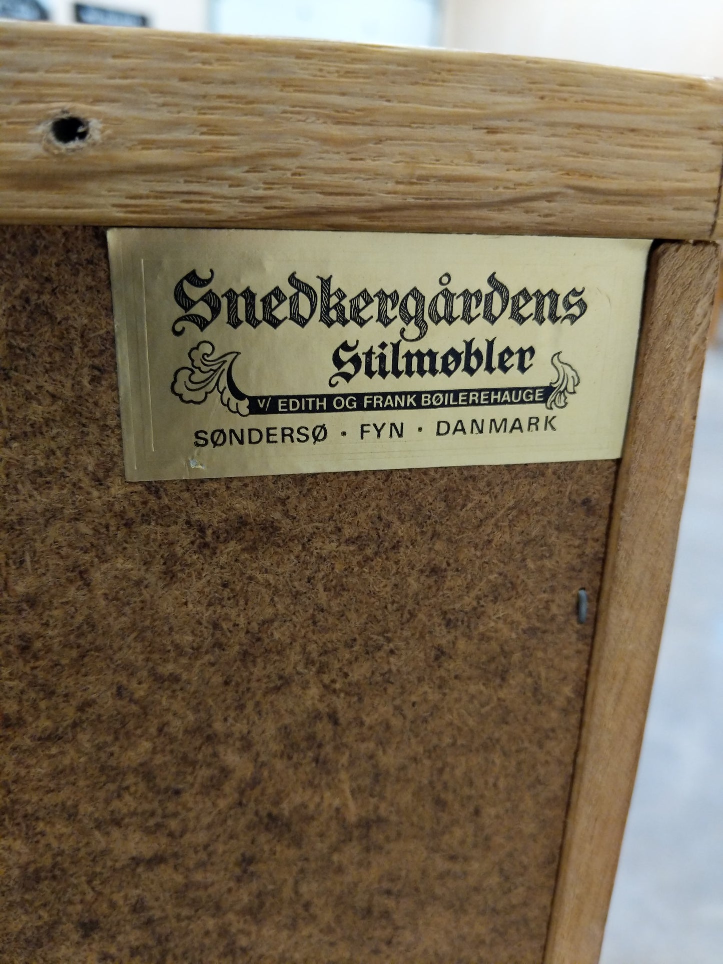 Vintage Danish Oak Secretary Desk