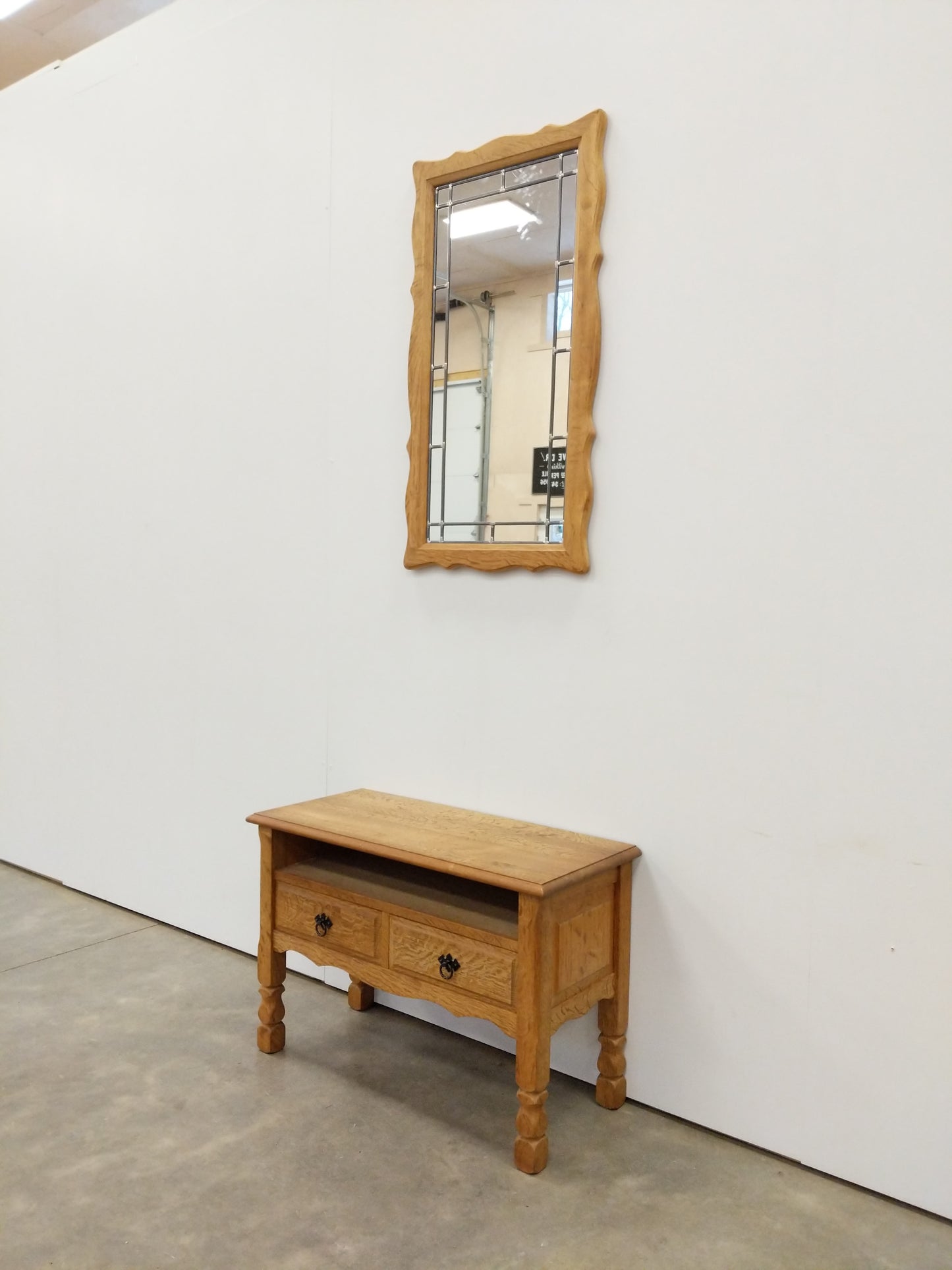 Vintage Danish Oak Entry Set