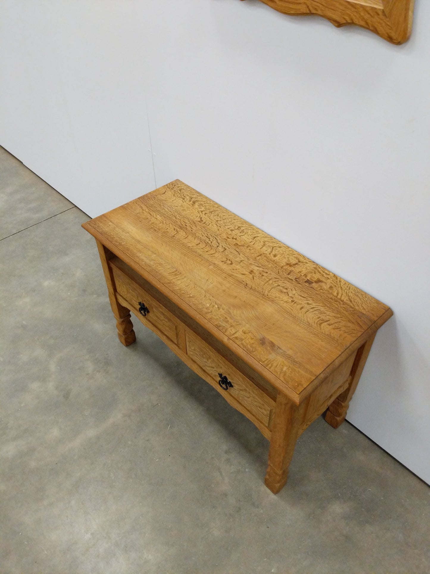 Vintage Danish Oak Entry Set