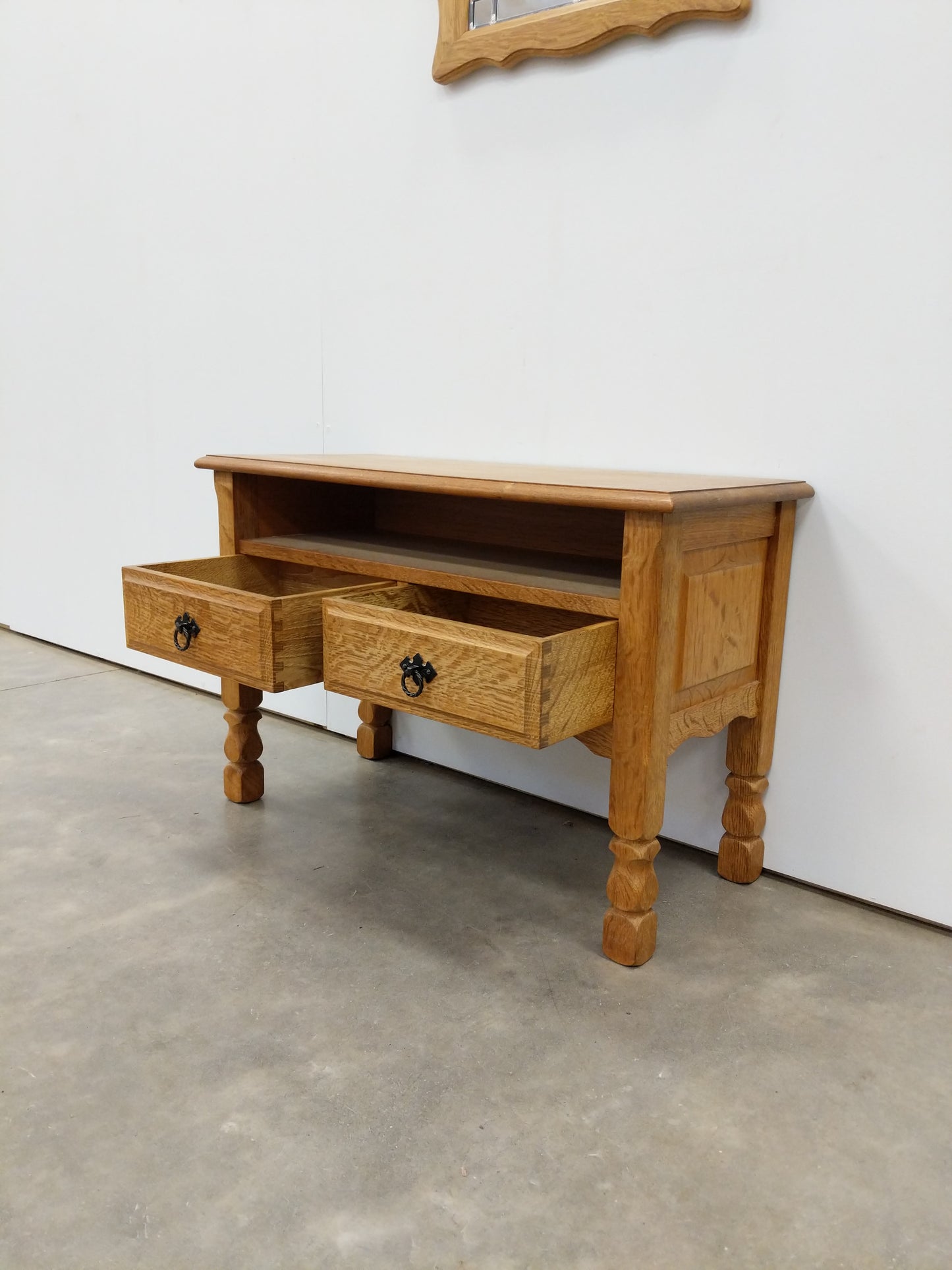 Vintage Danish Oak Entry Set