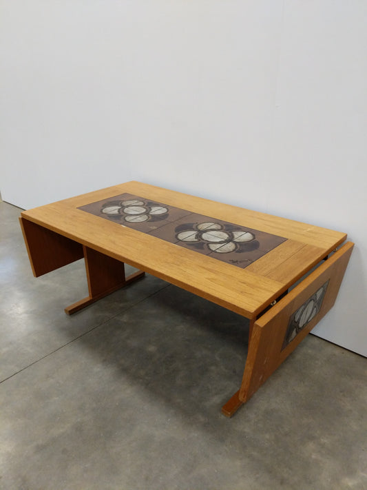 Vintage Danish Modern Teak Extendable Dining Table