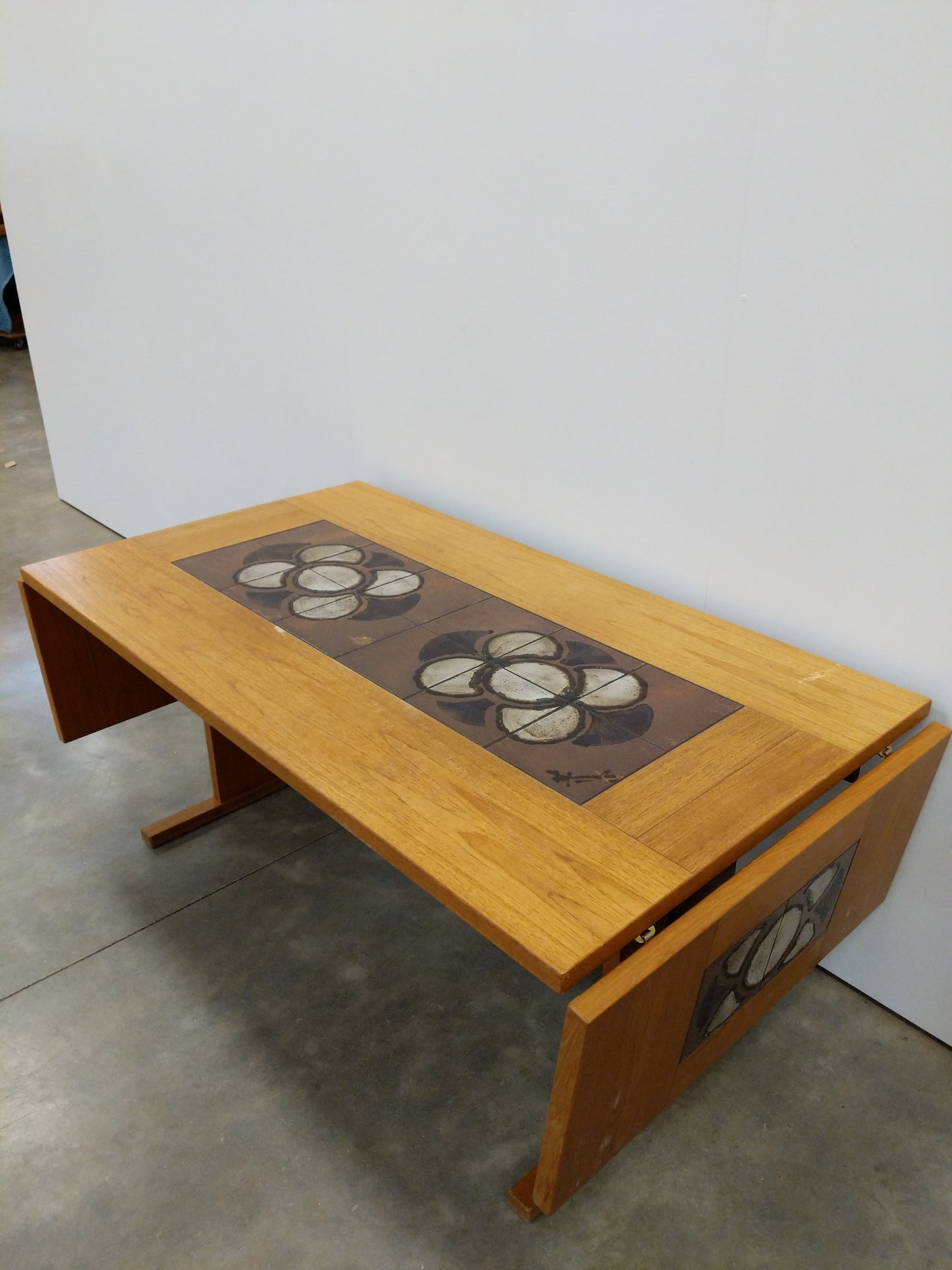 Vintage Danish Modern Teak Extendable Dining Table