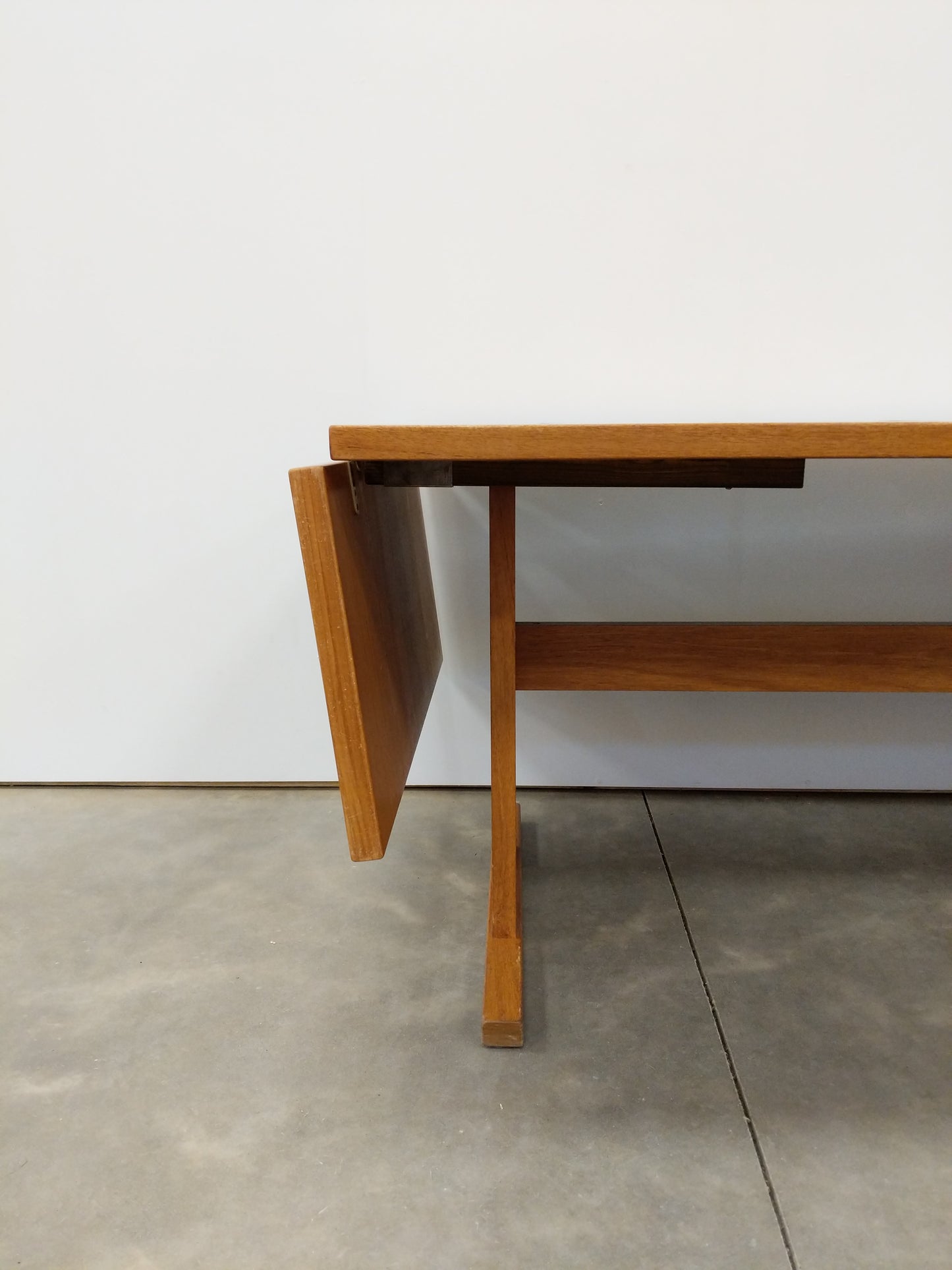 Vintage Danish Modern Teak Extendable Dining Table