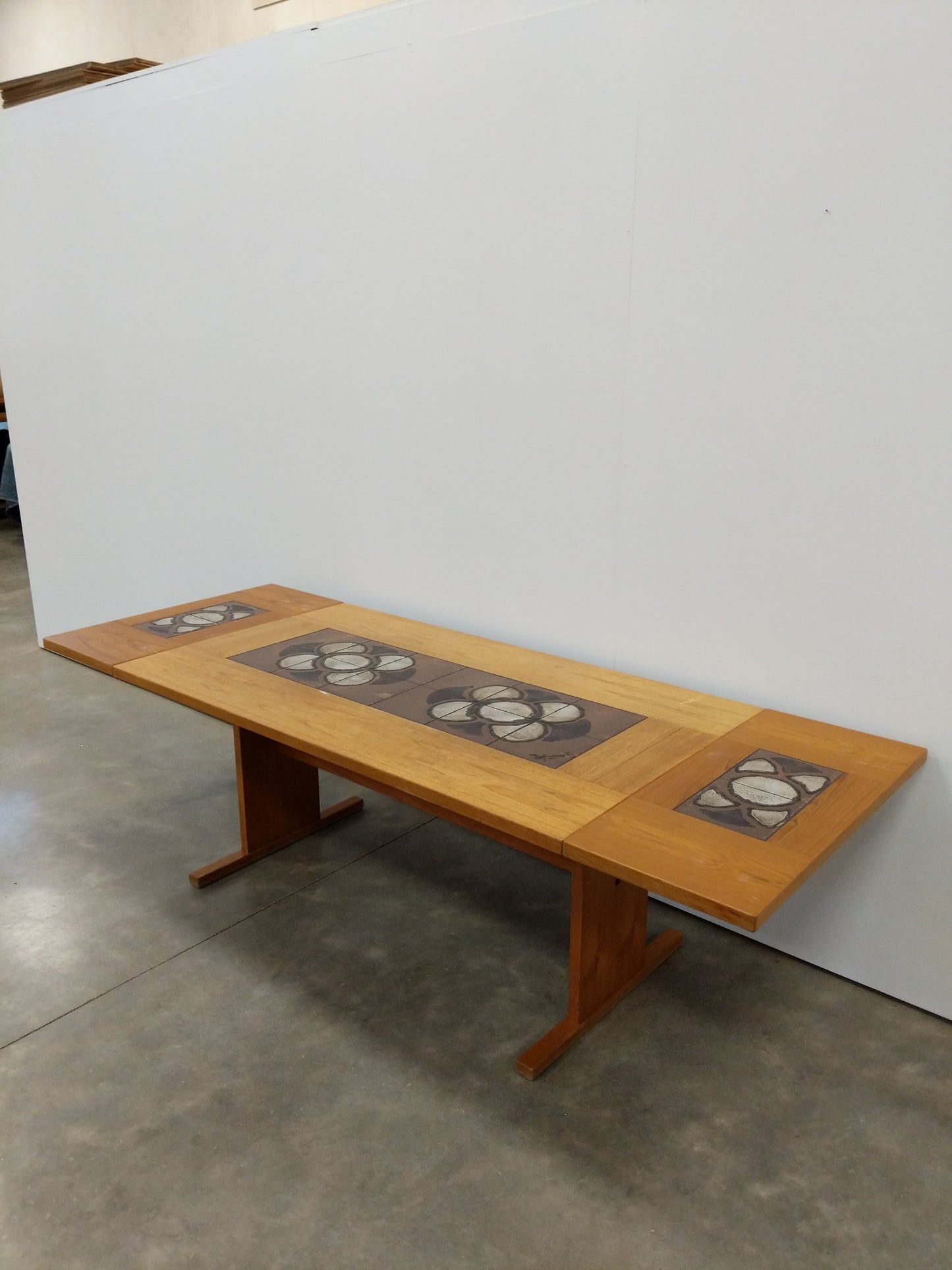 Vintage Danish Modern Teak Extendable Dining Table