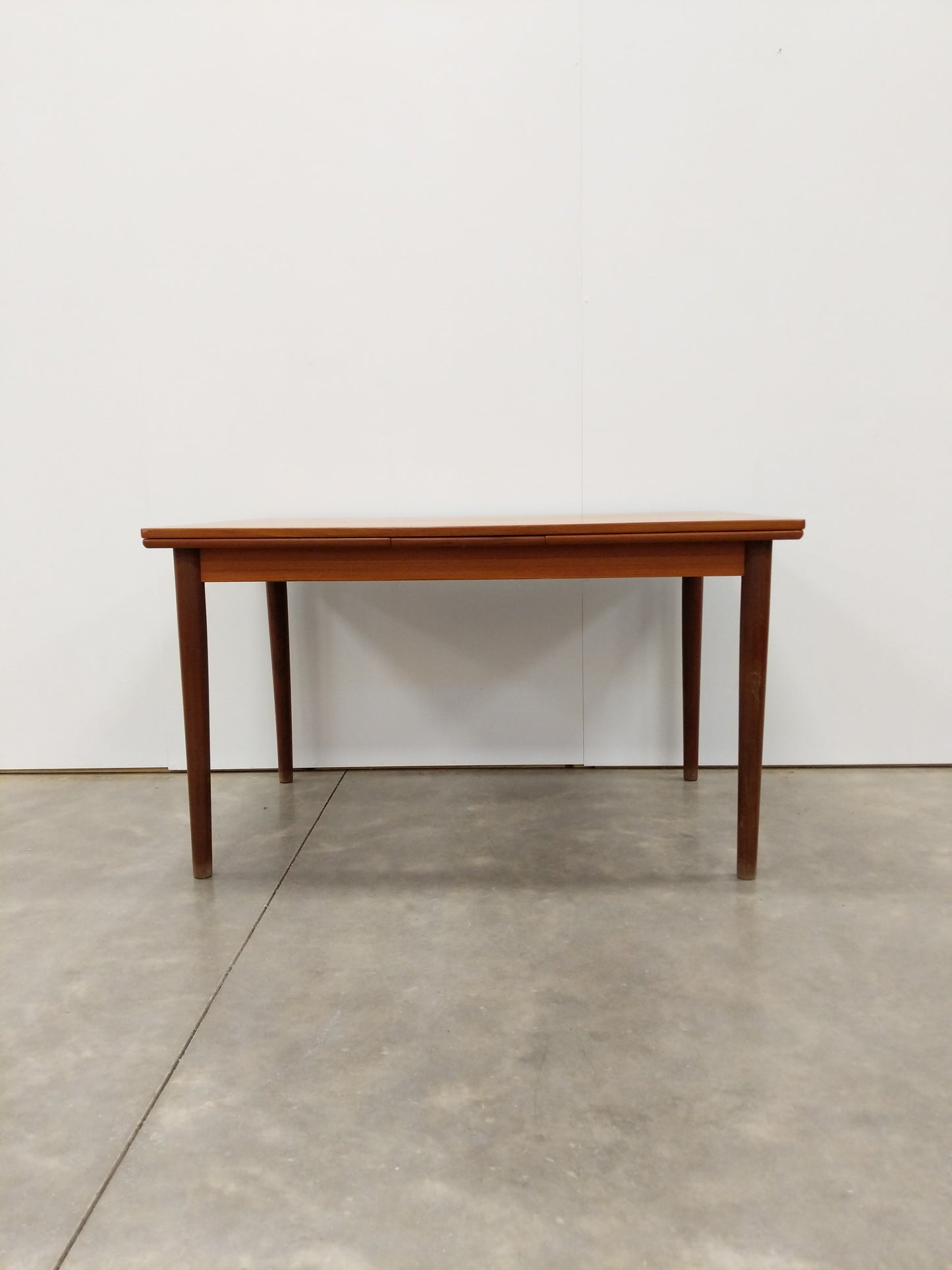Vintage Danish Modern Teak Extendable Dining Table