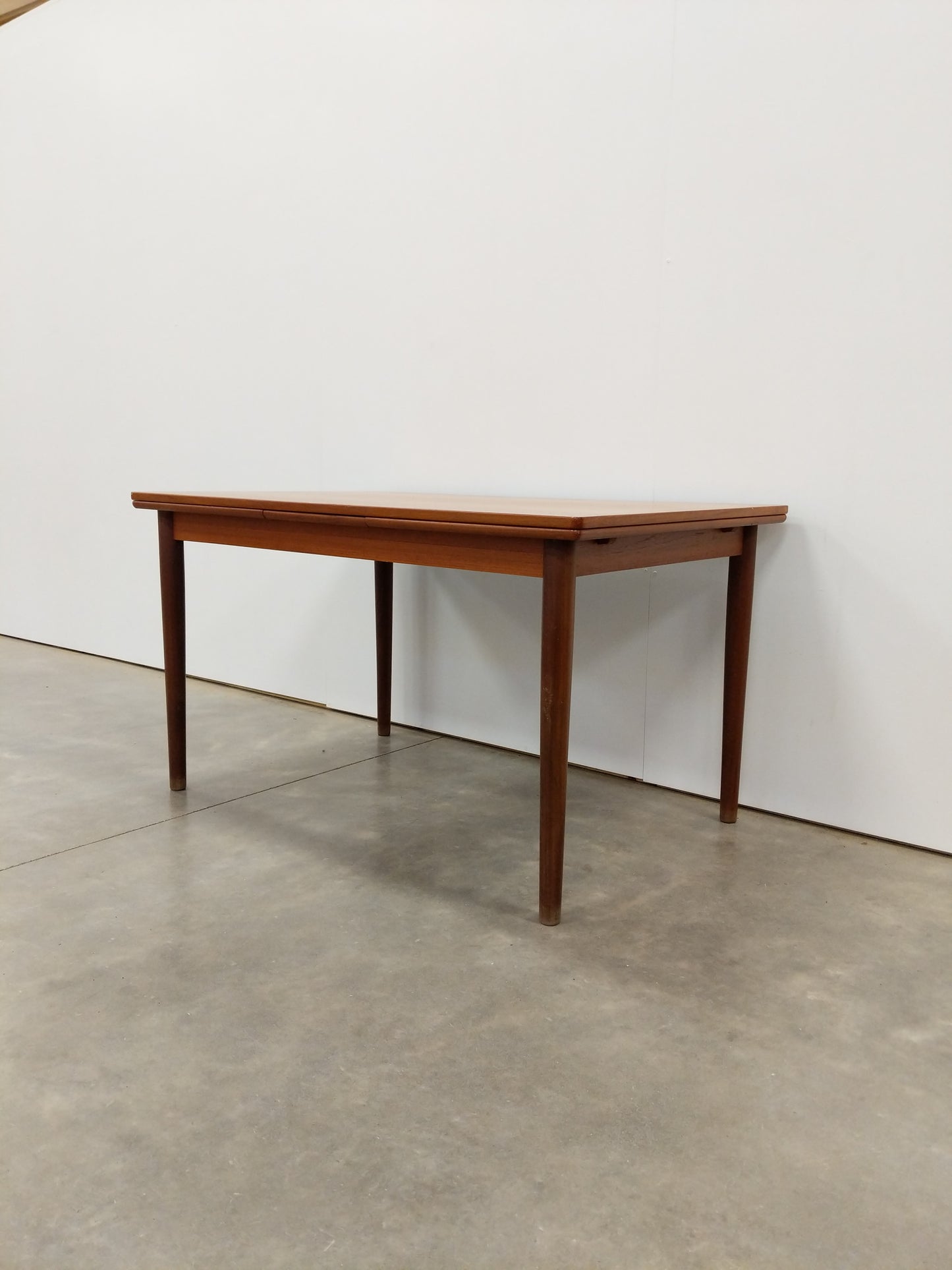 Vintage Danish Modern Teak Extendable Dining Table