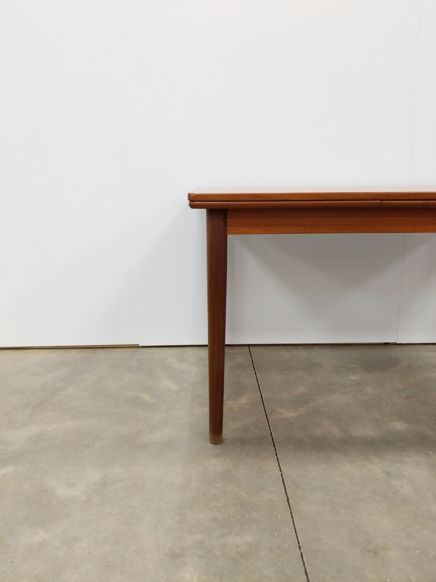 Vintage Danish Modern Teak Extendable Dining Table