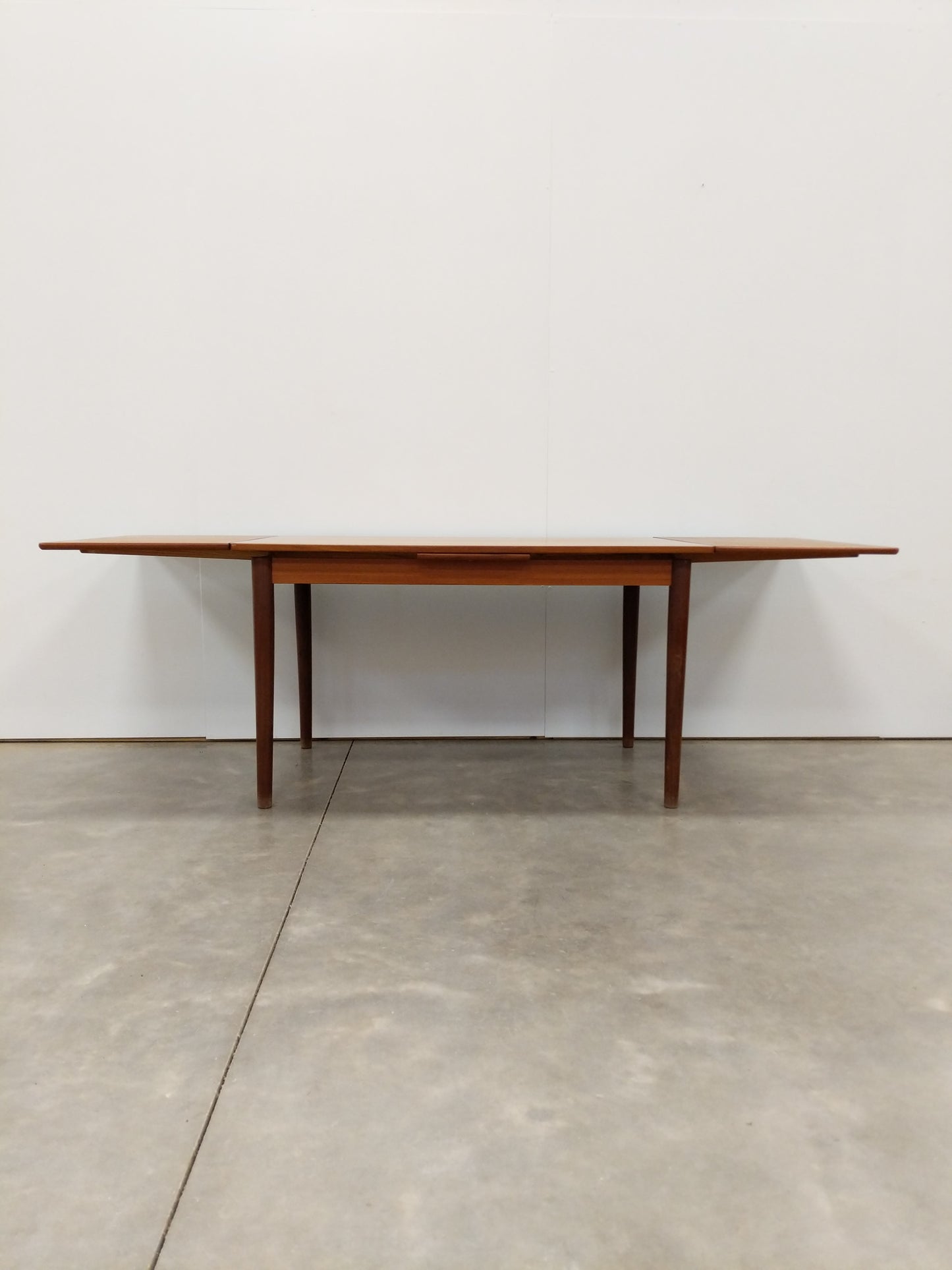 Vintage Danish Modern Teak Extendable Dining Table