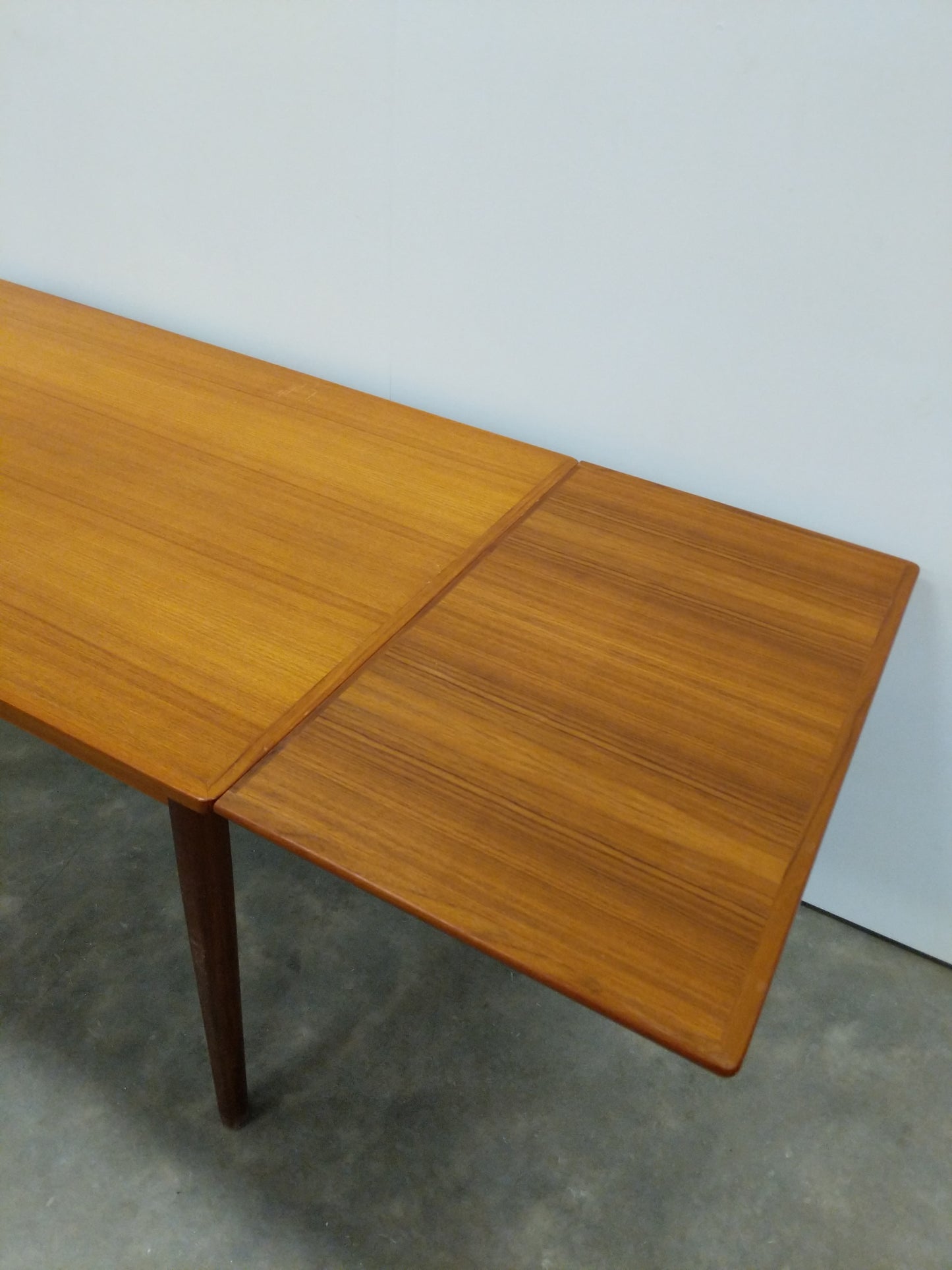Vintage Danish Modern Teak Extendable Dining Table