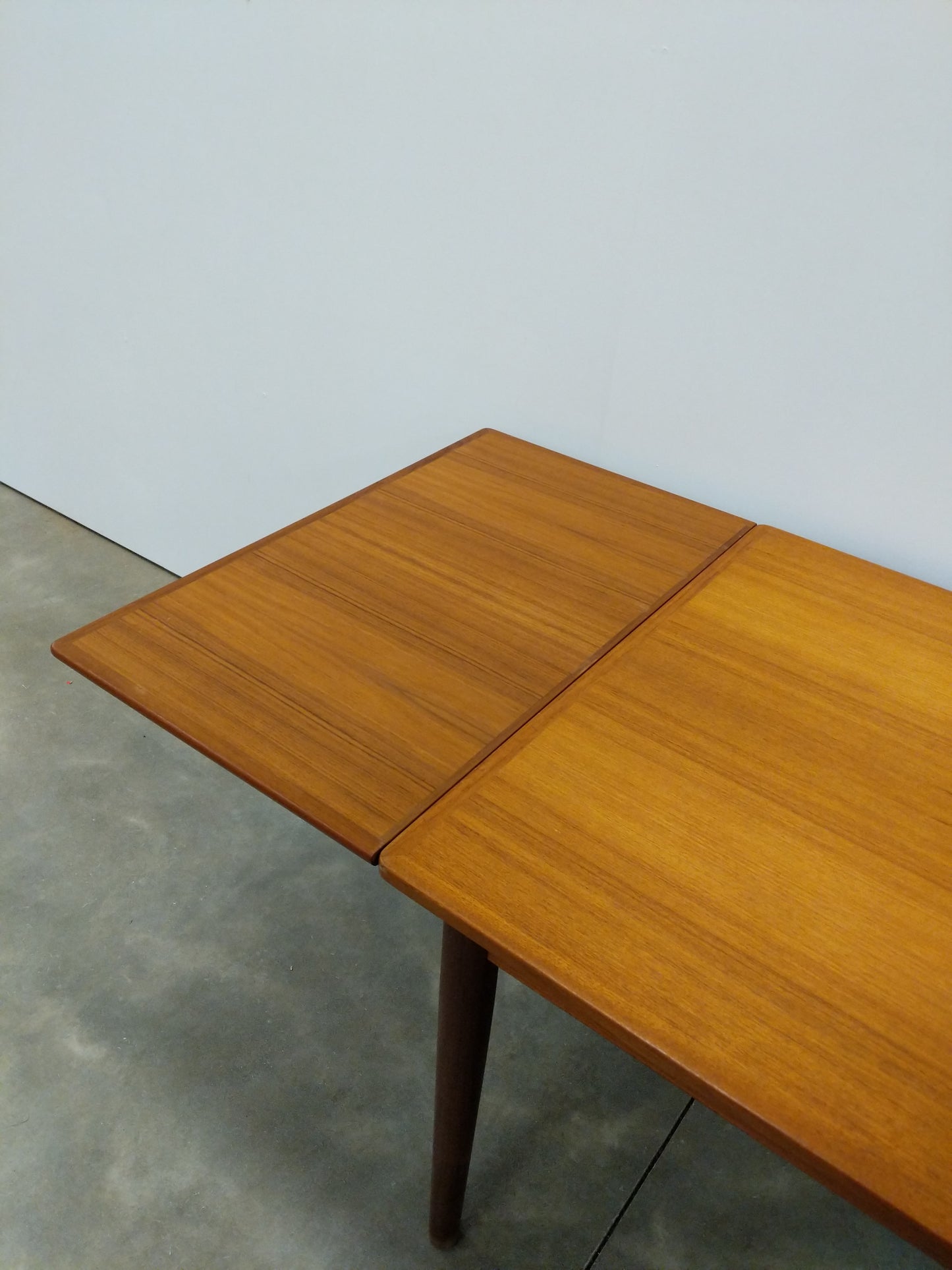 Vintage Danish Modern Teak Extendable Dining Table
