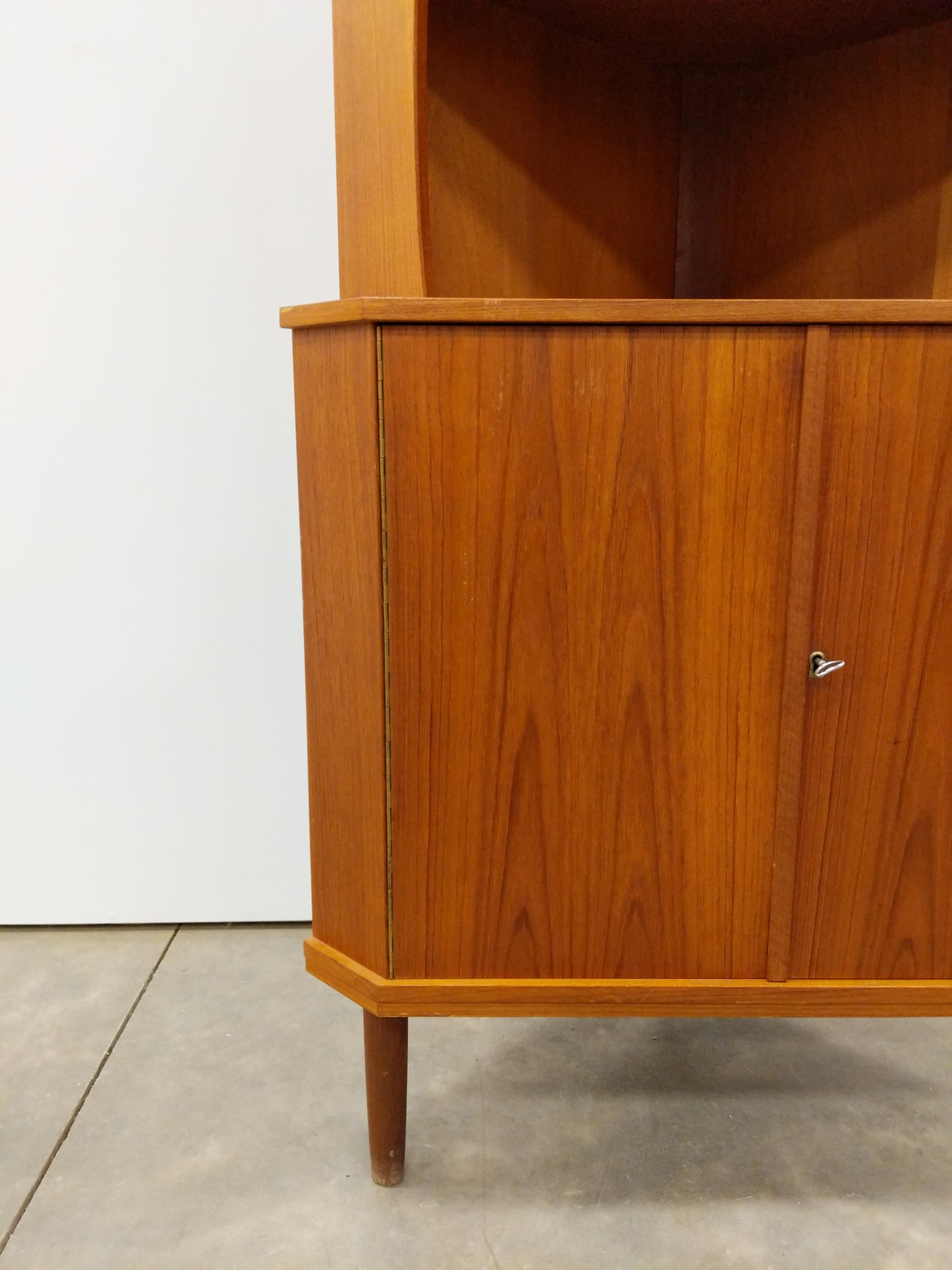 Vintage Danish Modern Teak Corner Cabinet
