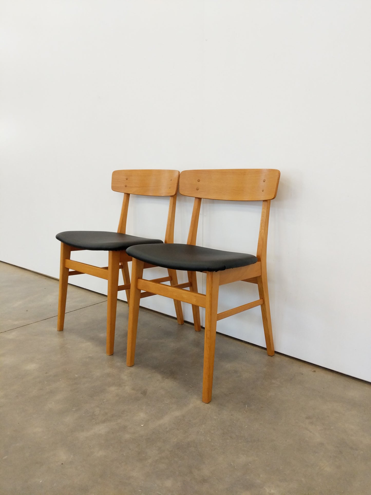 Pair of Vintage Danish Modern Dining Chairs by Farstrup