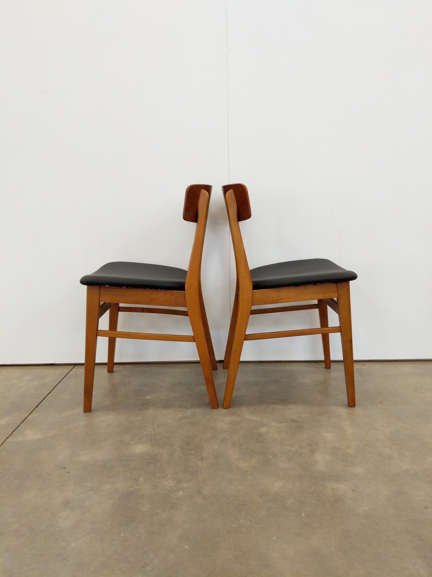 Pair of Vintage Danish Modern Dining Chairs by Farstrup
